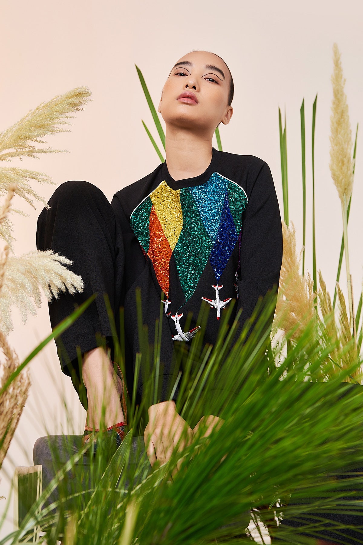 Fly Over The Rainbow Raglan Sweatshirt