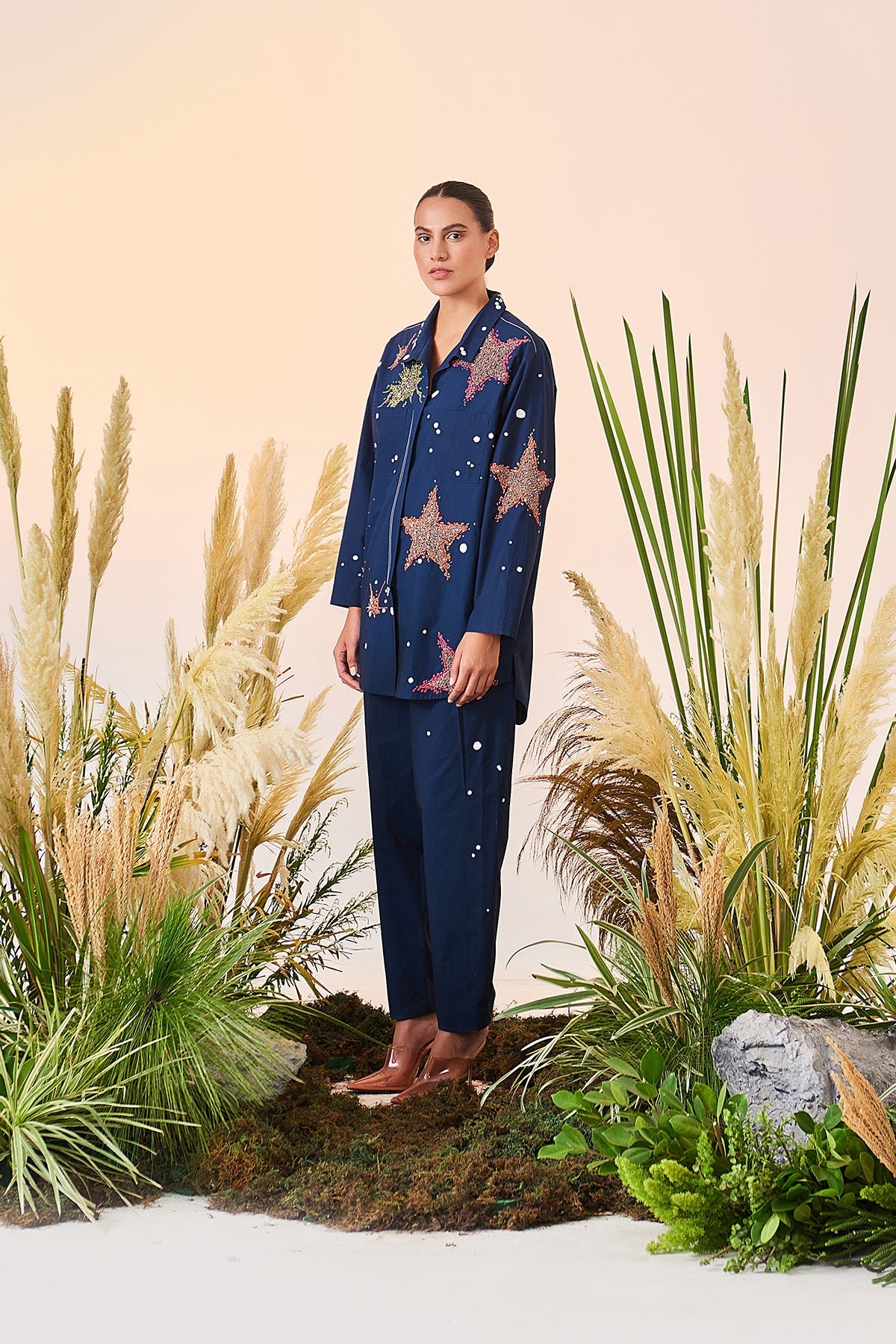Star Splashes Oversized Shirt
