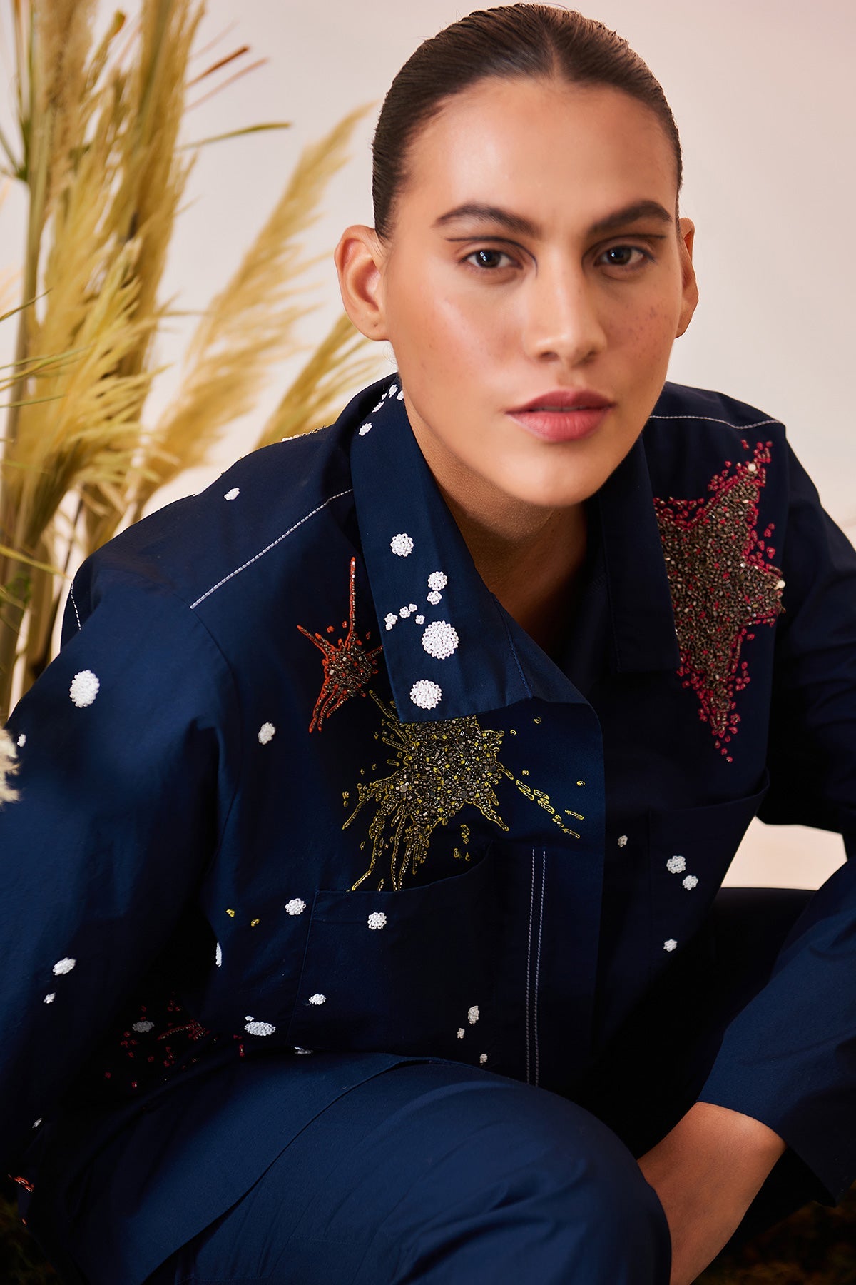 Star Splashes Oversized Shirt And Pant