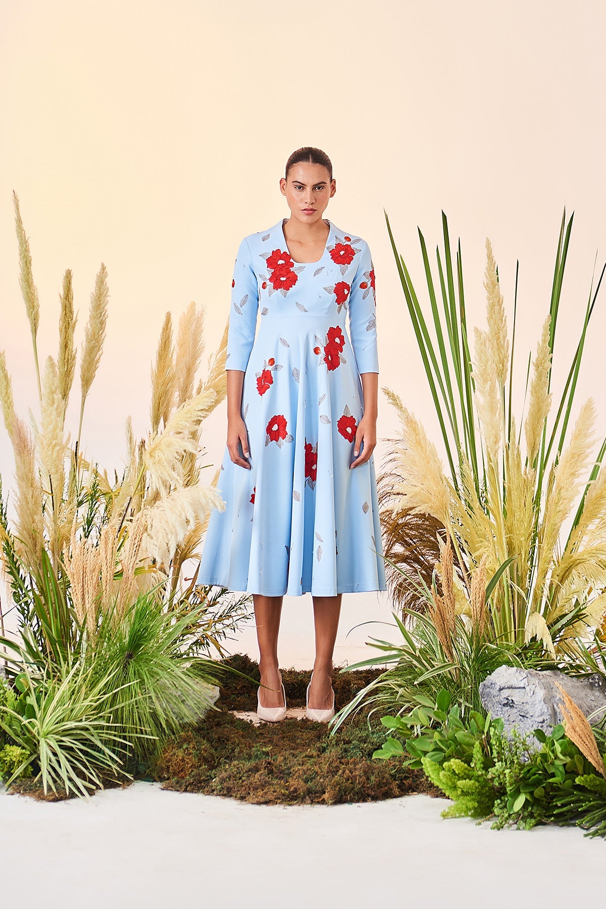 Blooming Flower Circular Dress