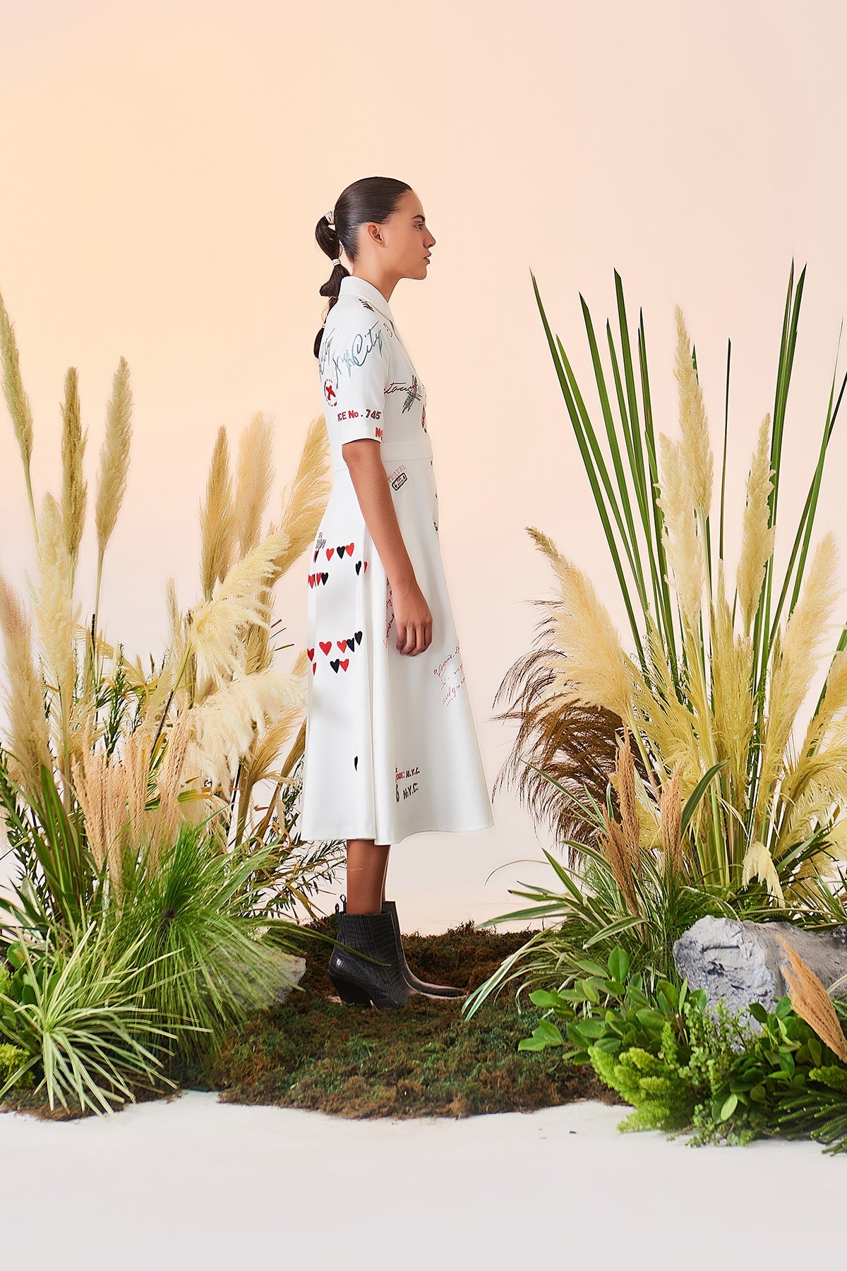Dancing Downtown Coat Collar Circular Dress