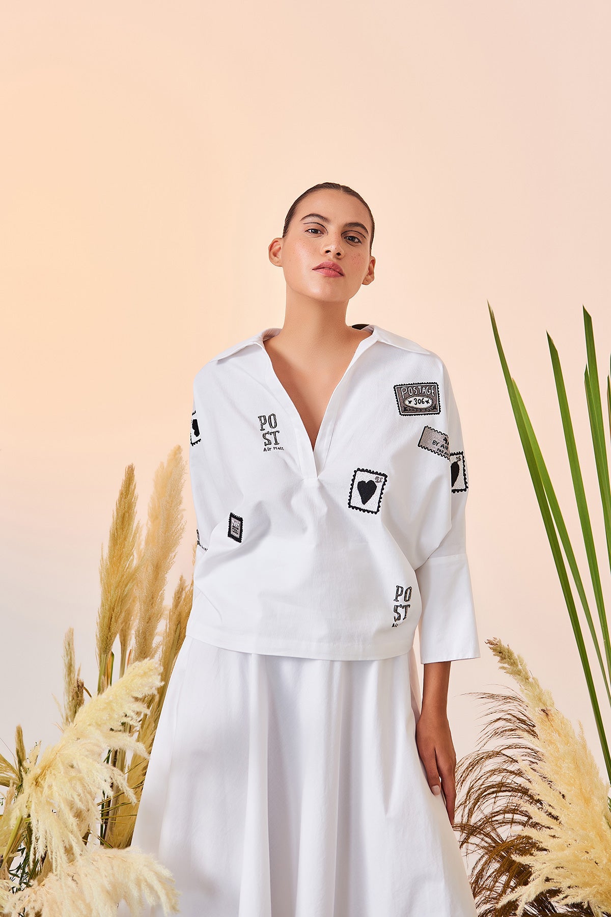 Airmail Dolman Sleeves Top