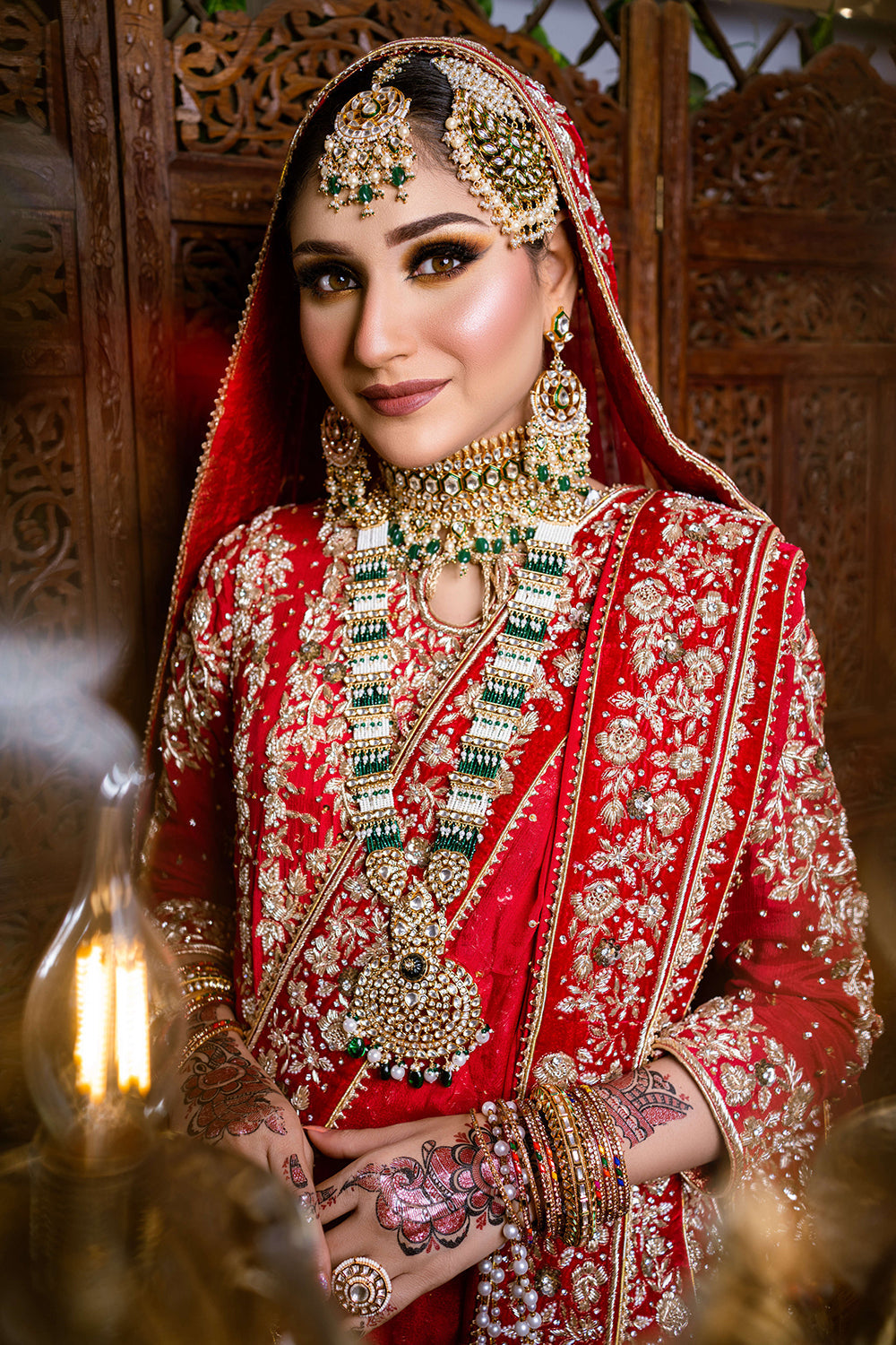Straight Cut Khada Dupatta with Chudidaar