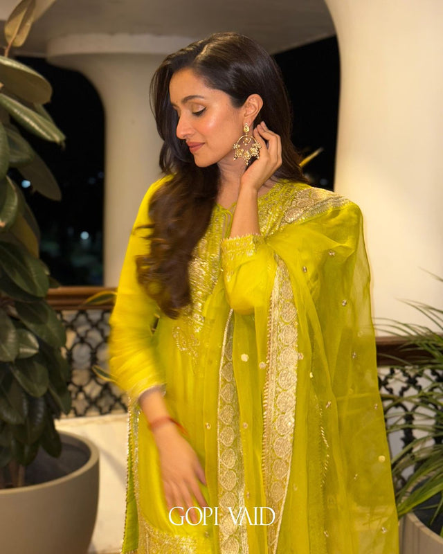 CY Shraddha Kapoor In Rati With Jamdani Sharara Set Closeup 2