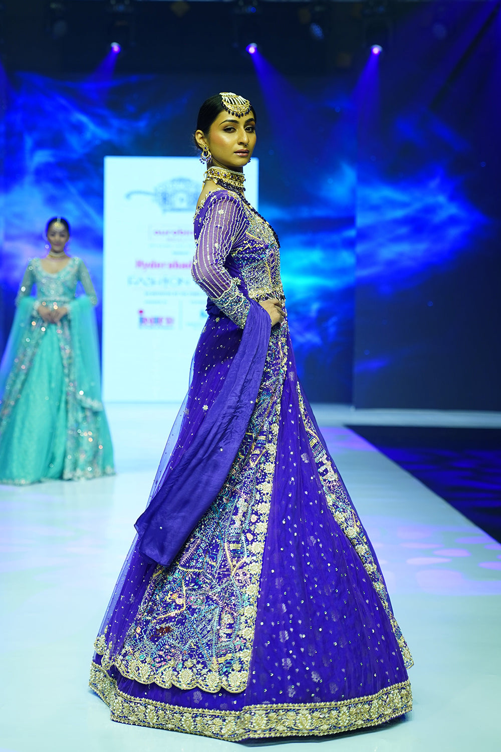 Alluring purple Lehenga