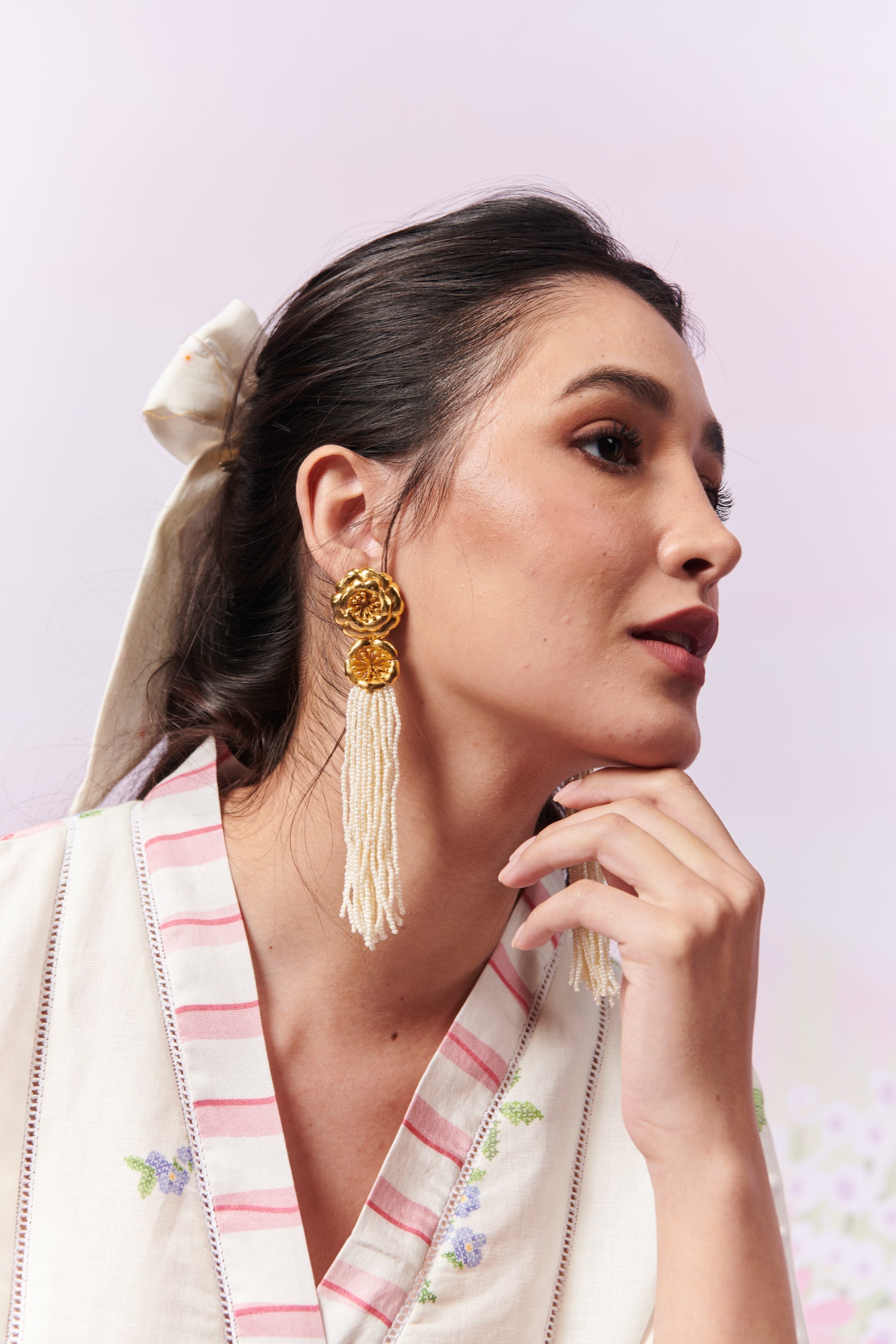 Summer Rose Short Dress With Belt