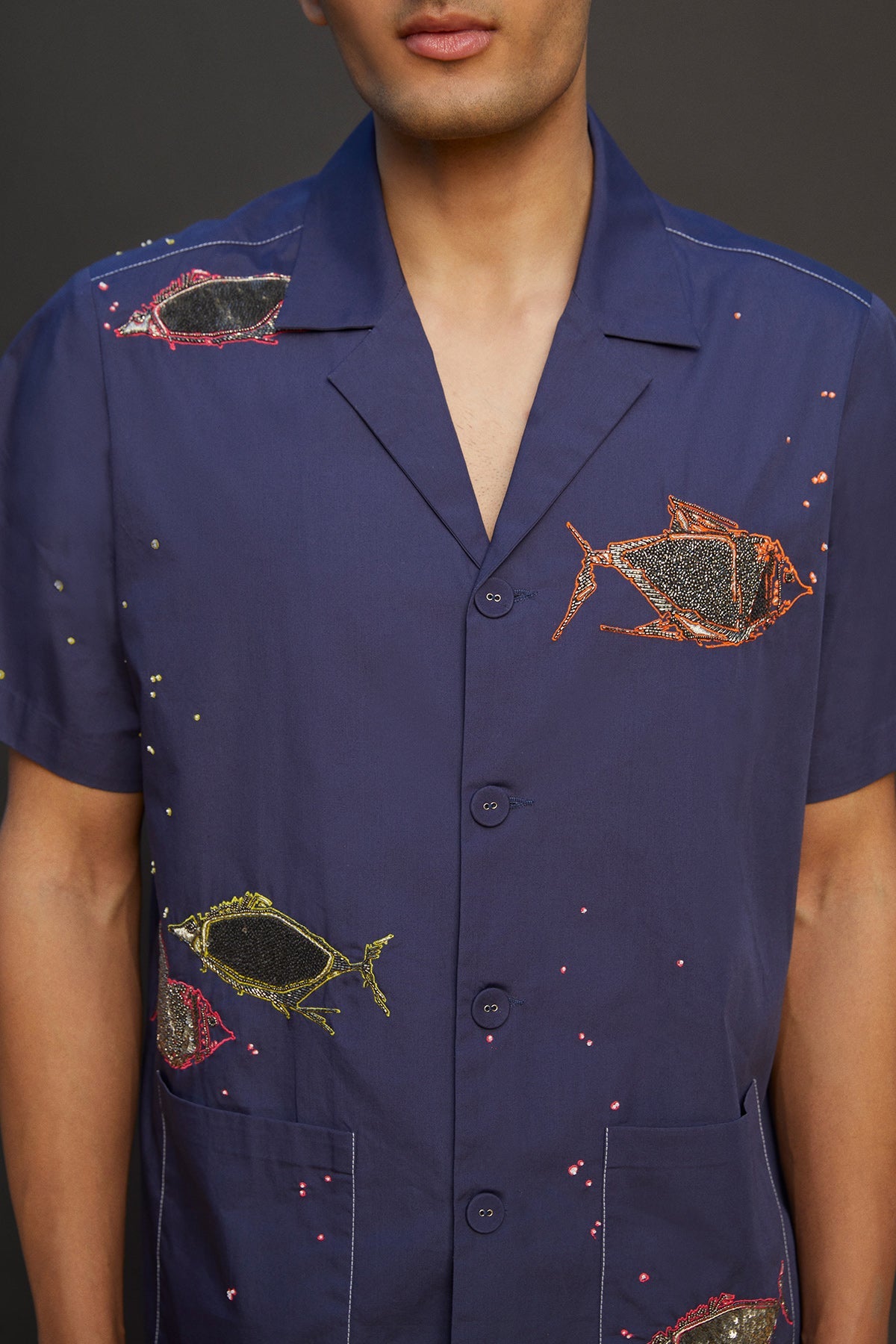 Fish Half Sleeves Shirt