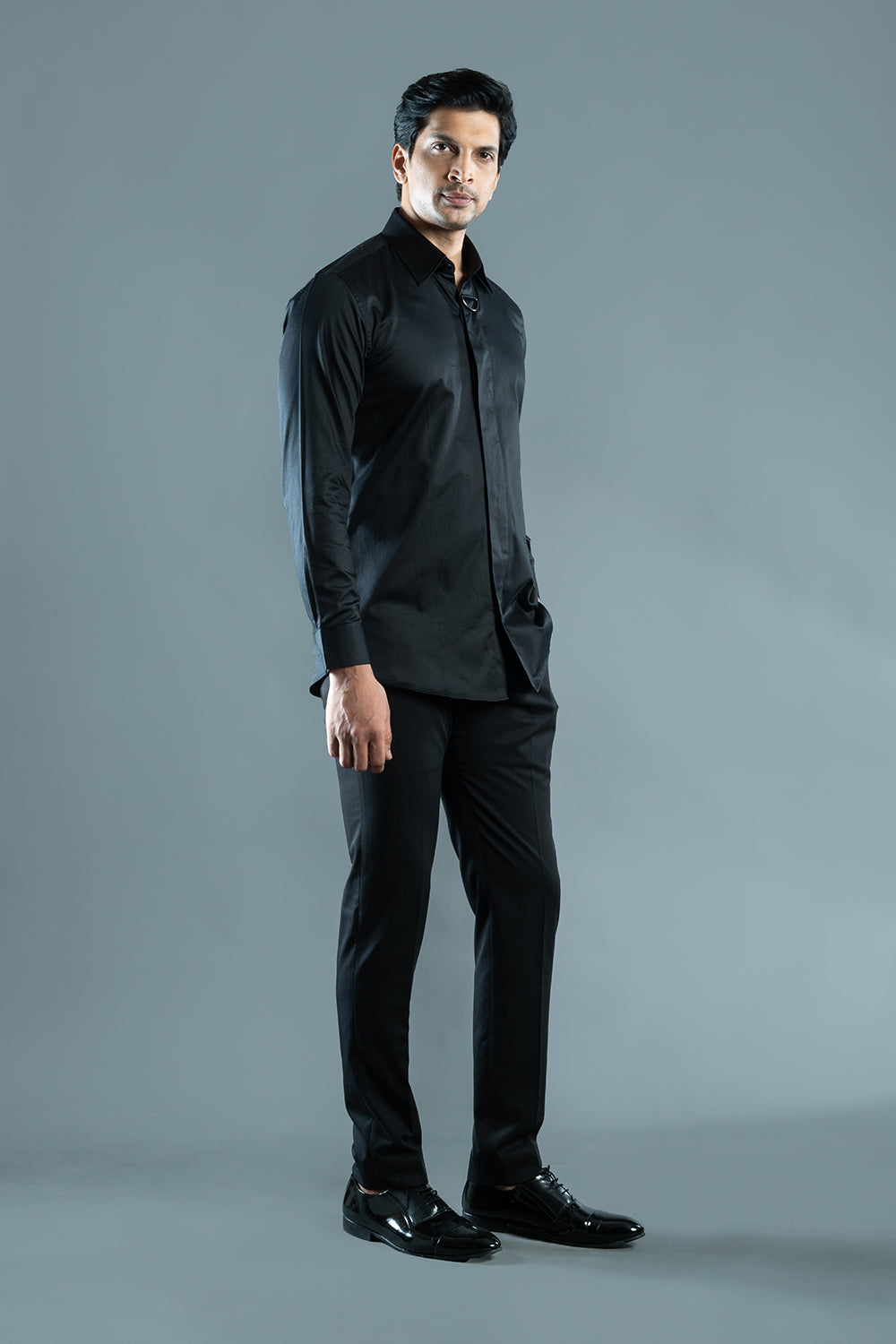 Black Buckle Shirt