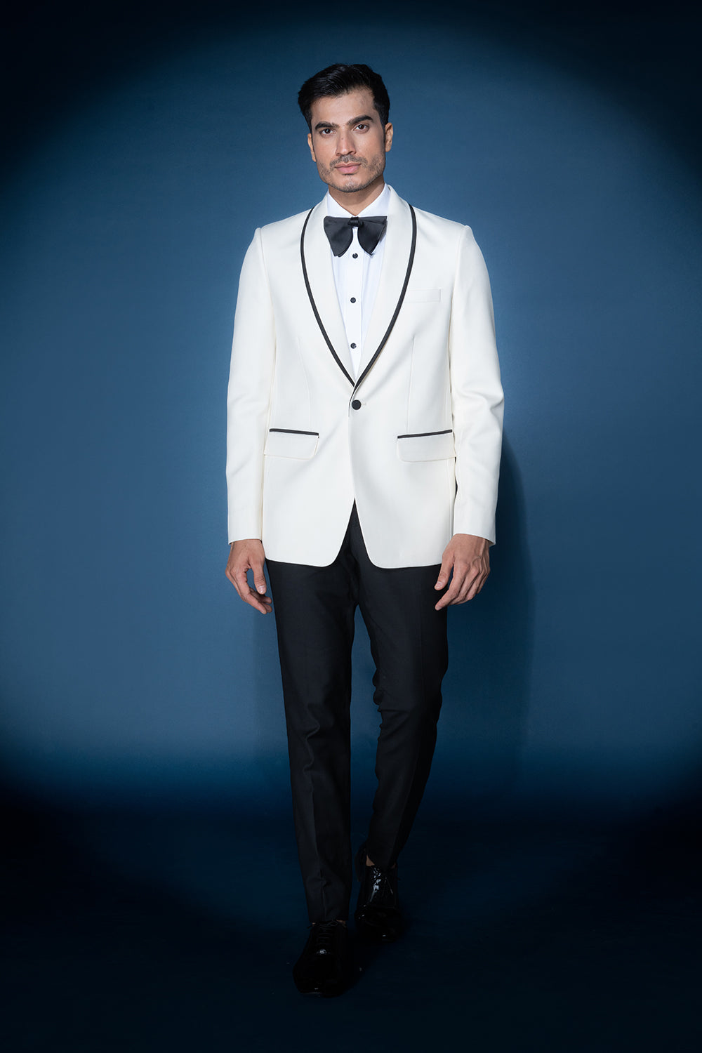 White Classic Tuxedo Shawl Lapel With Pants