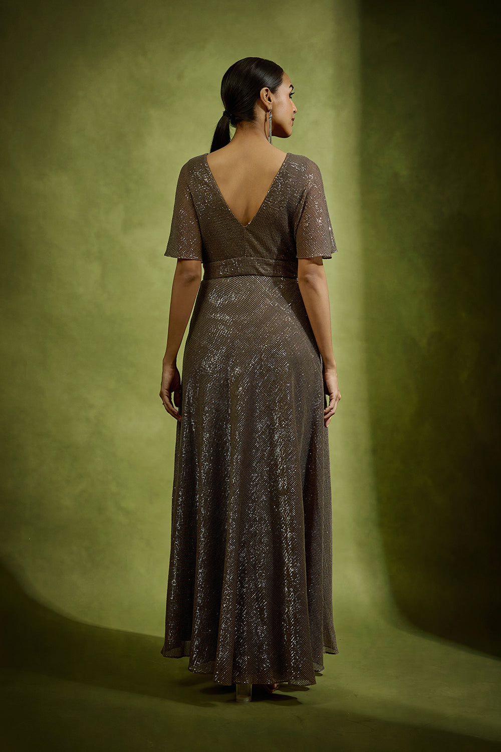 Sequin Embellished Gown