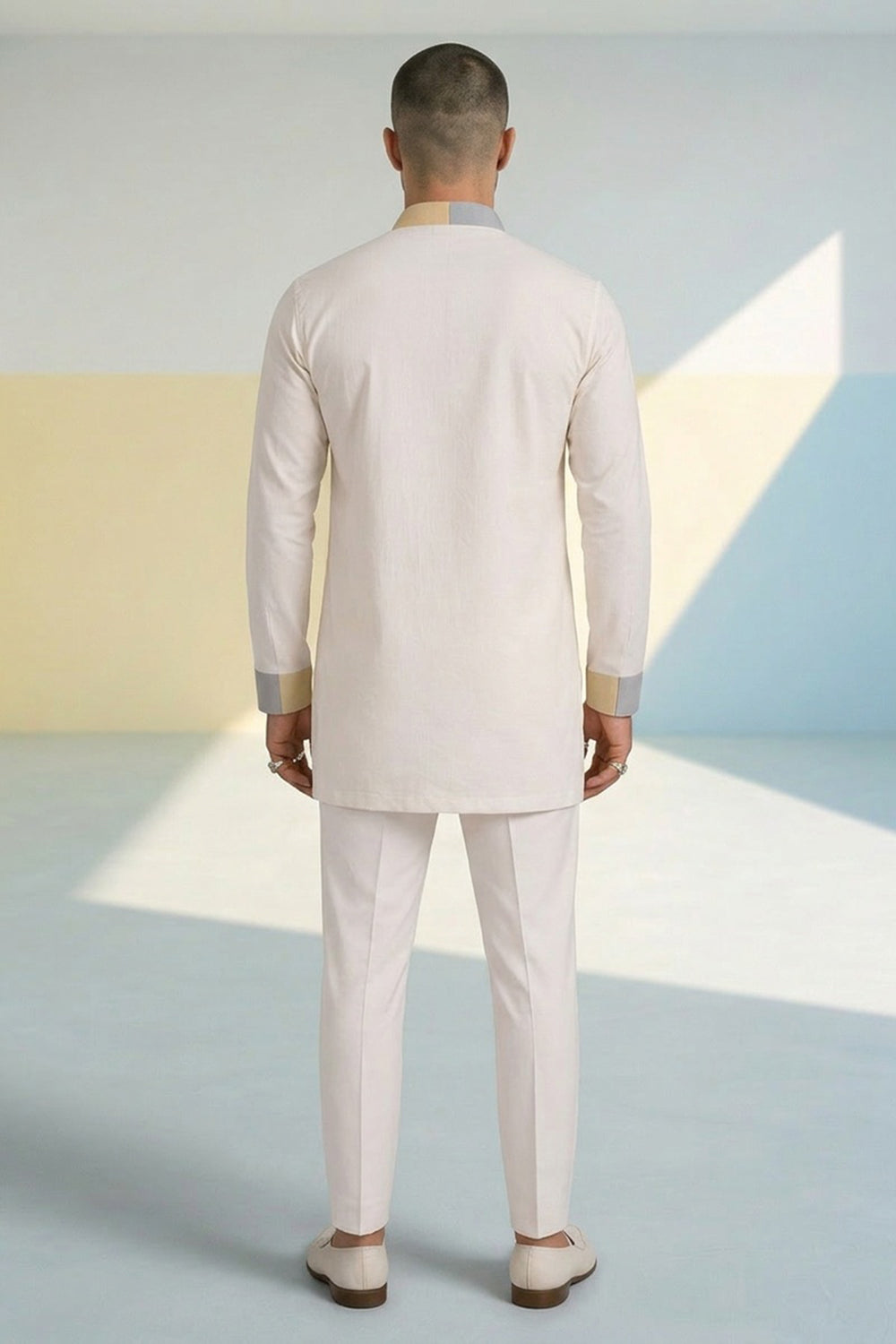 Colour Block Kurta Set - Arlo