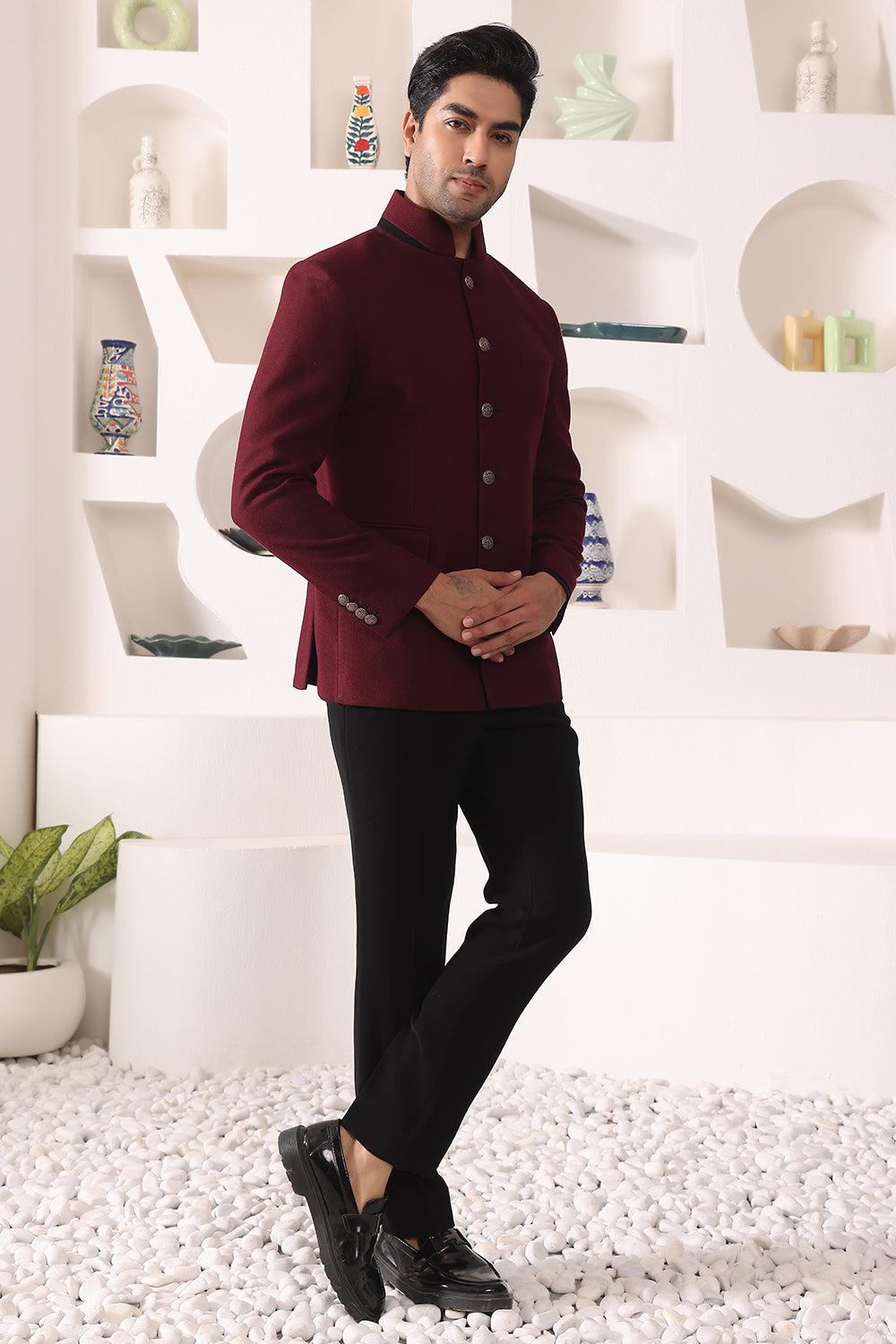 Bandgala Set with collar details