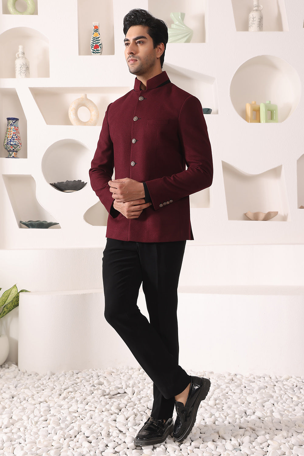 Bandgala Set with collar details