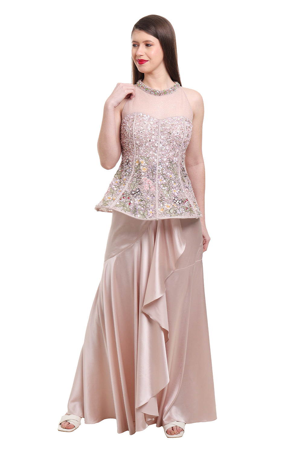 Beige Drape Saree