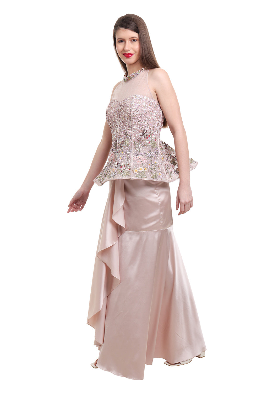 Beige Drape Saree