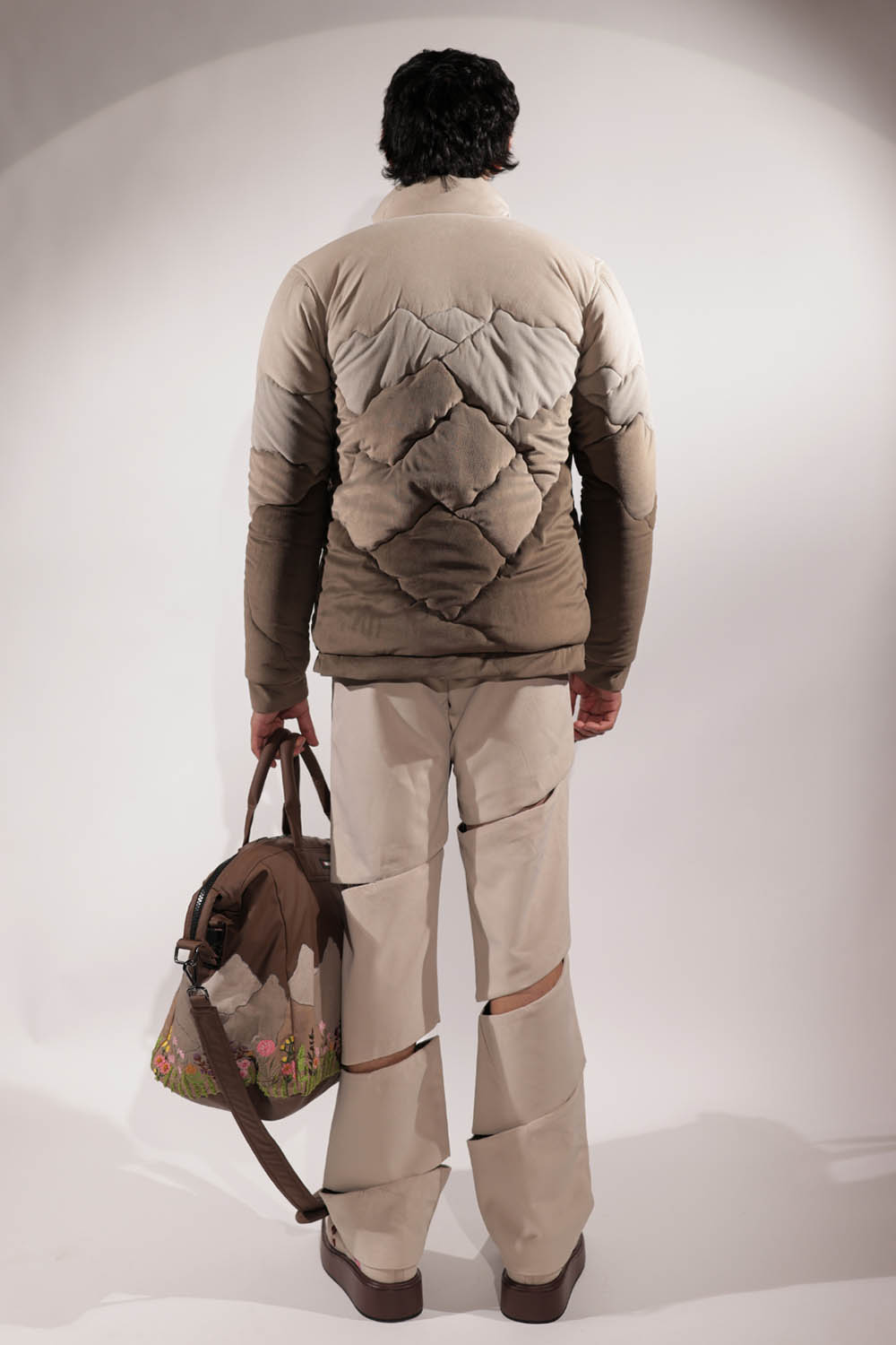 Beige Suede Levitating Pants