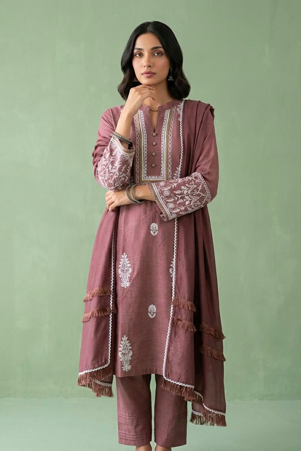 Beige suit set