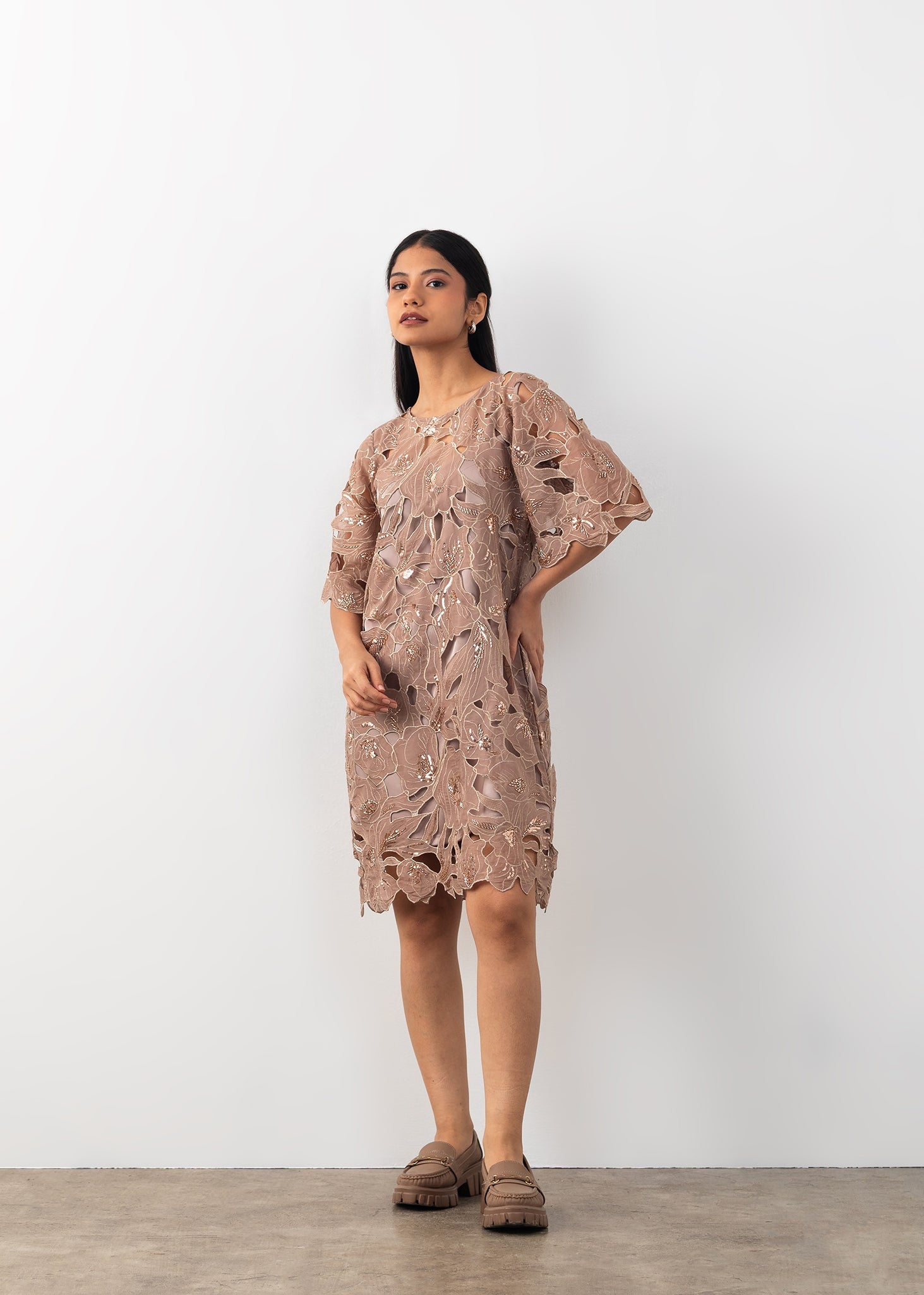 Cutwork Dress