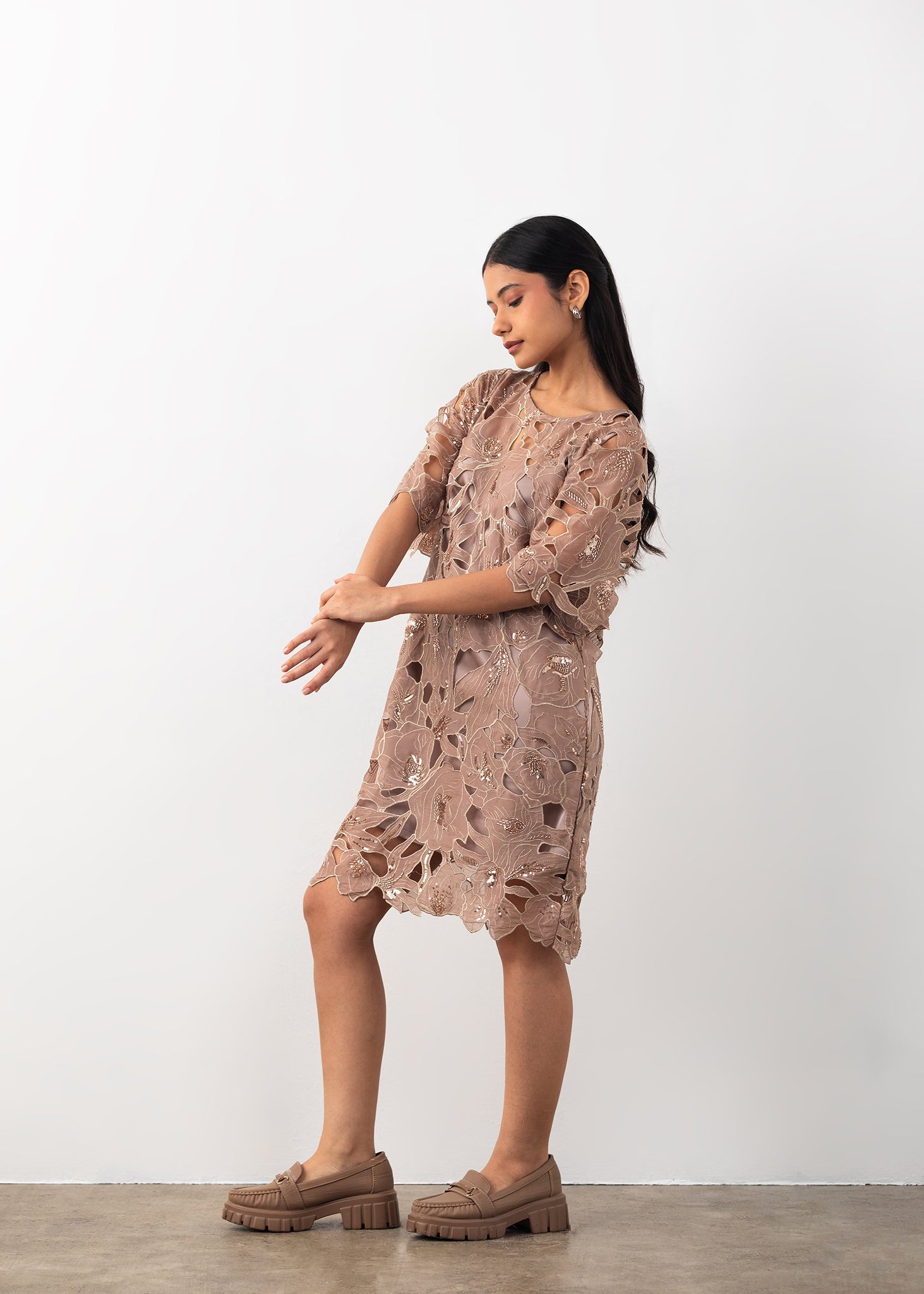 Cutwork Dress