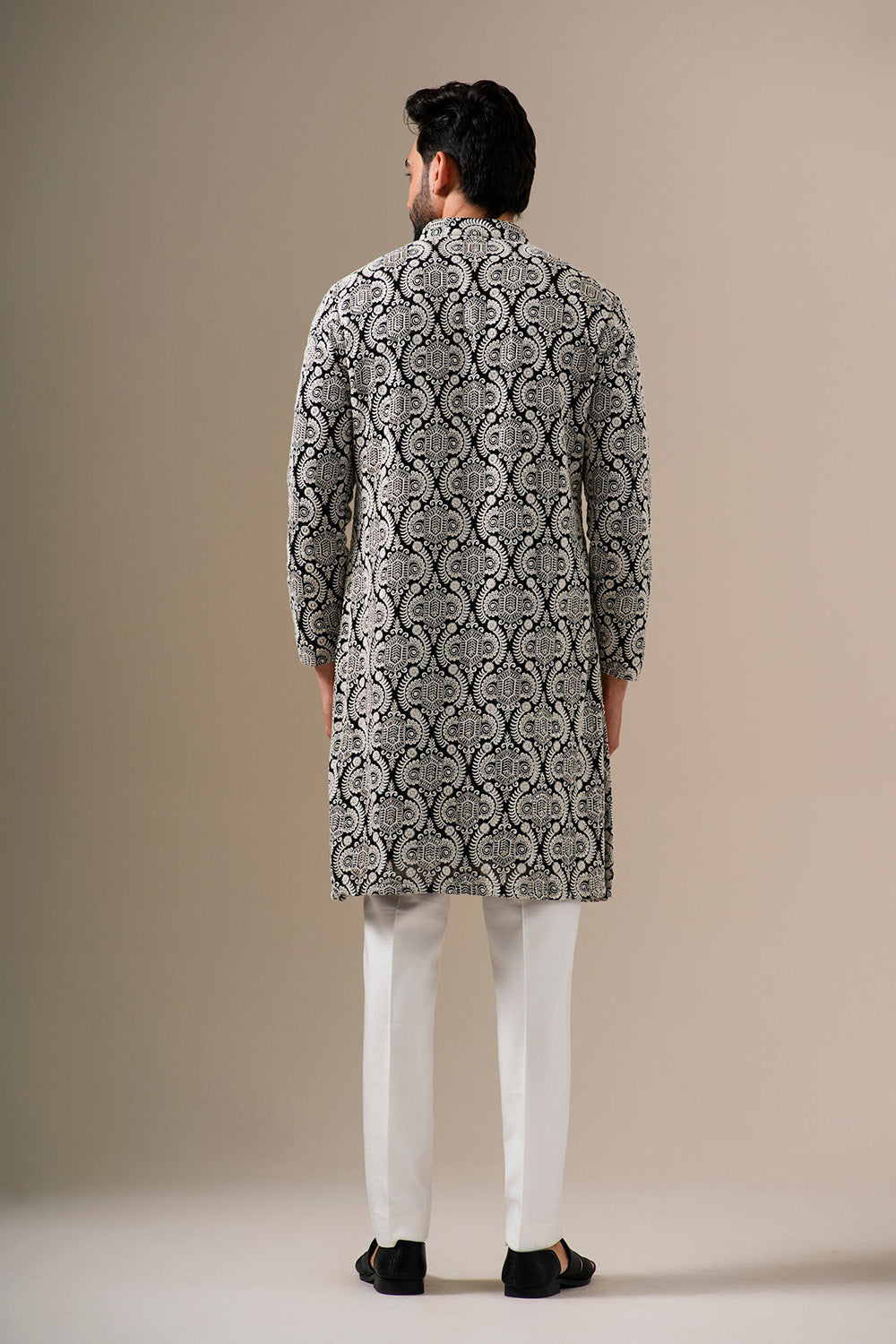 Black Heritage Kurta Set