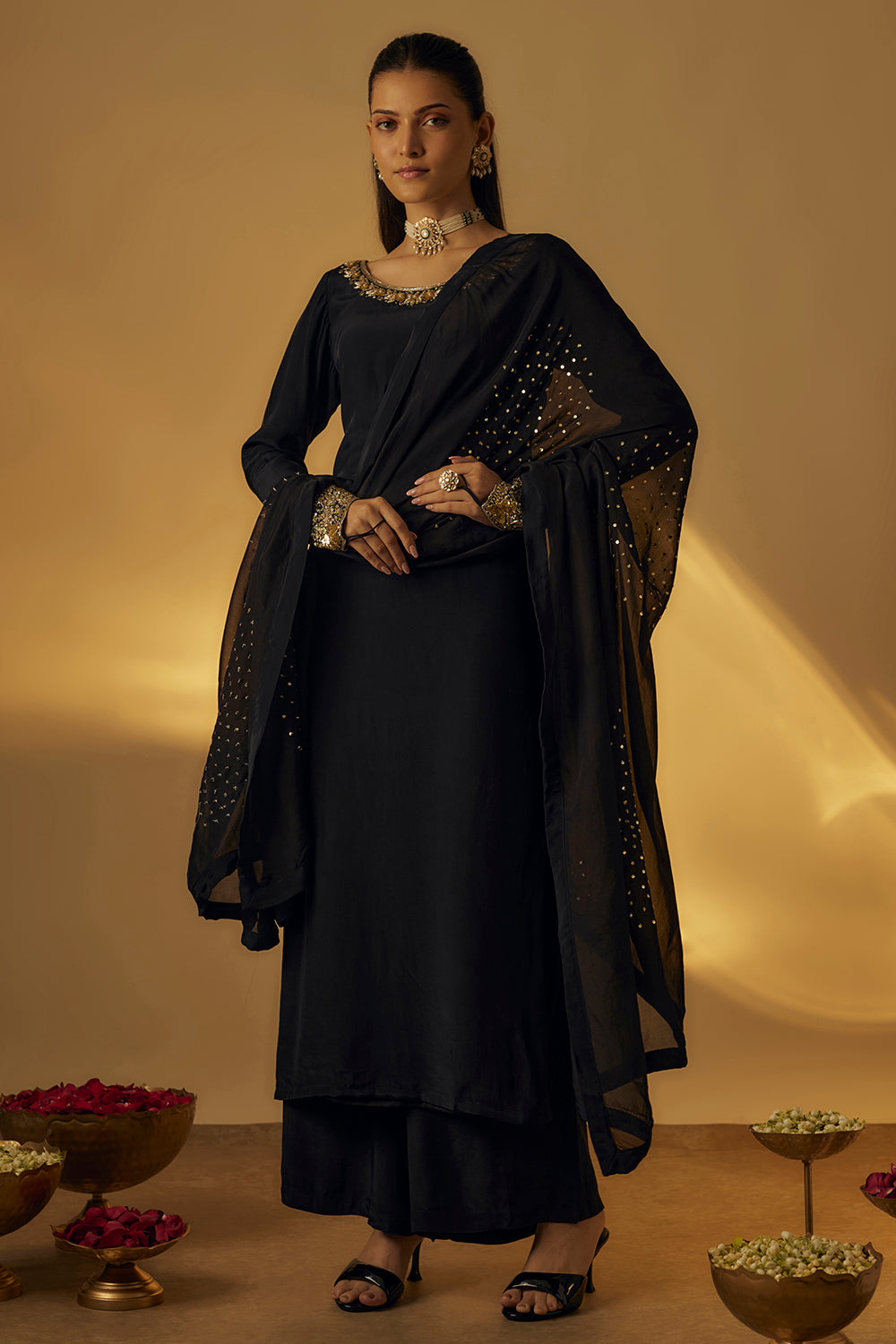 Black Kurta Set