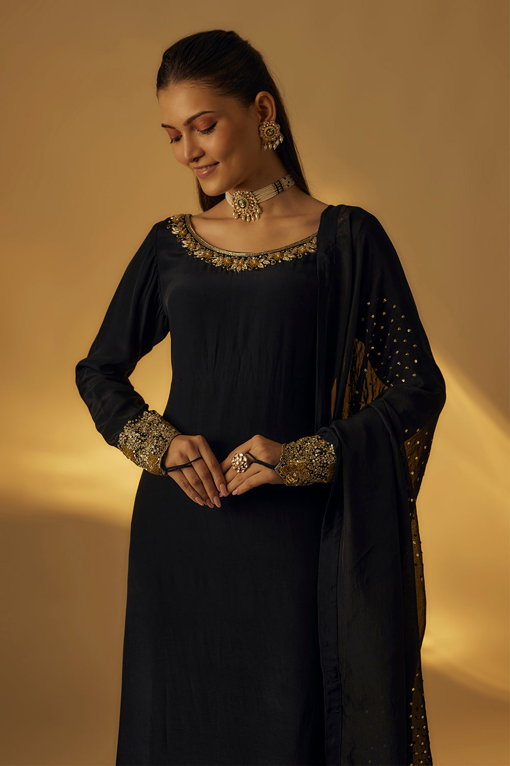 Black Kurta Set