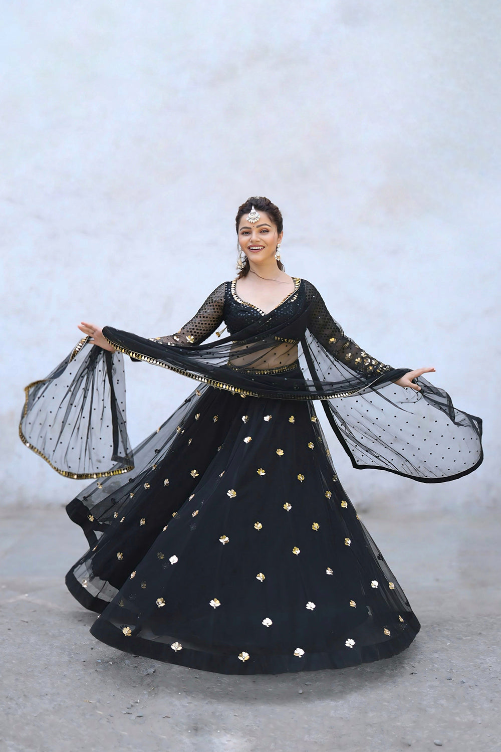 Black Lehenga Set