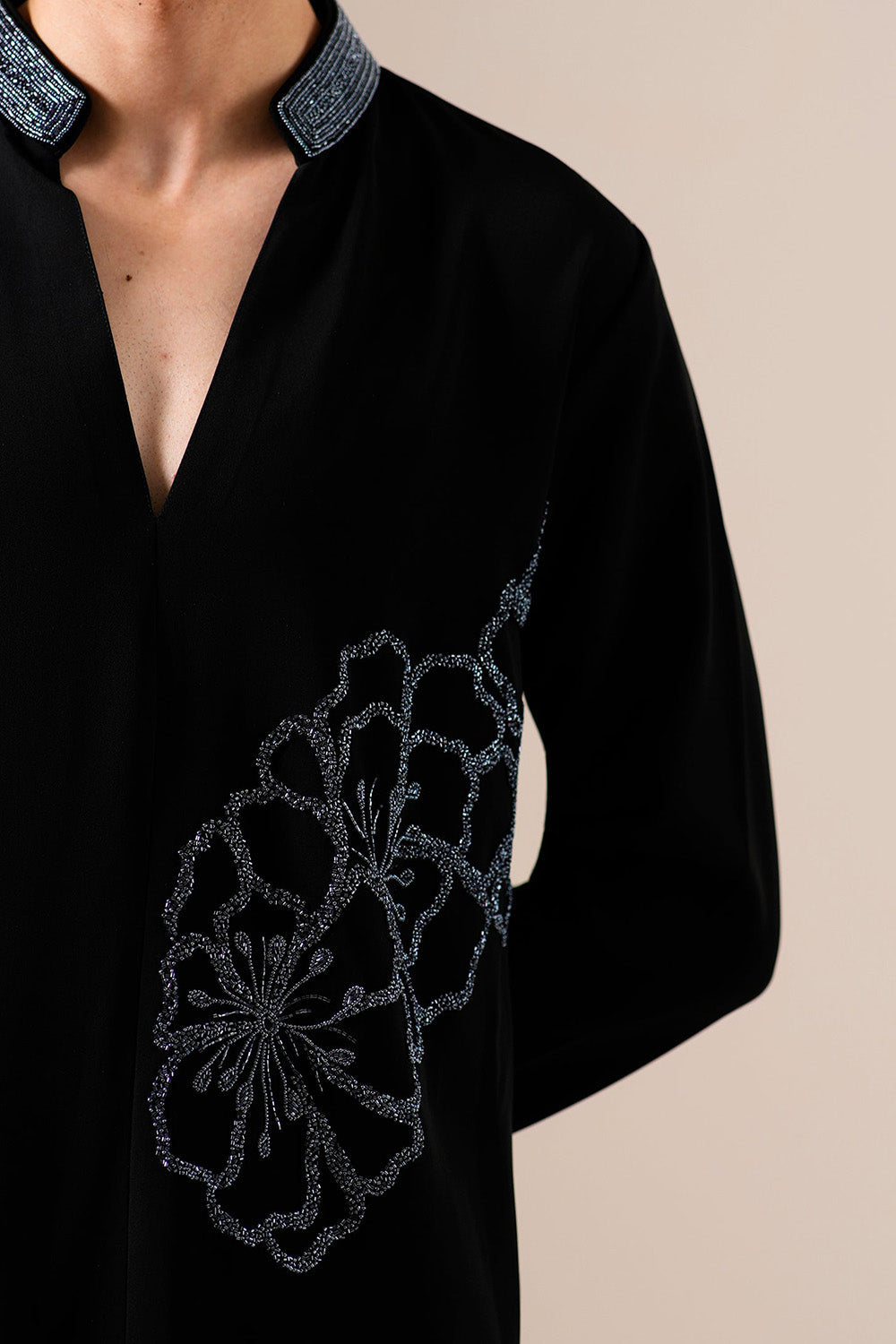 Black Mirage Kurta Set
