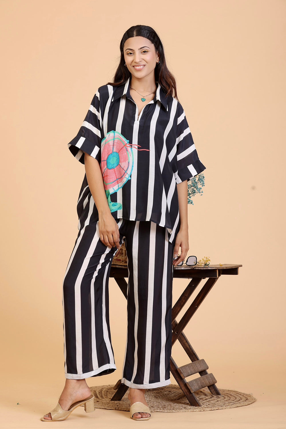 Black and White Co-ord Set