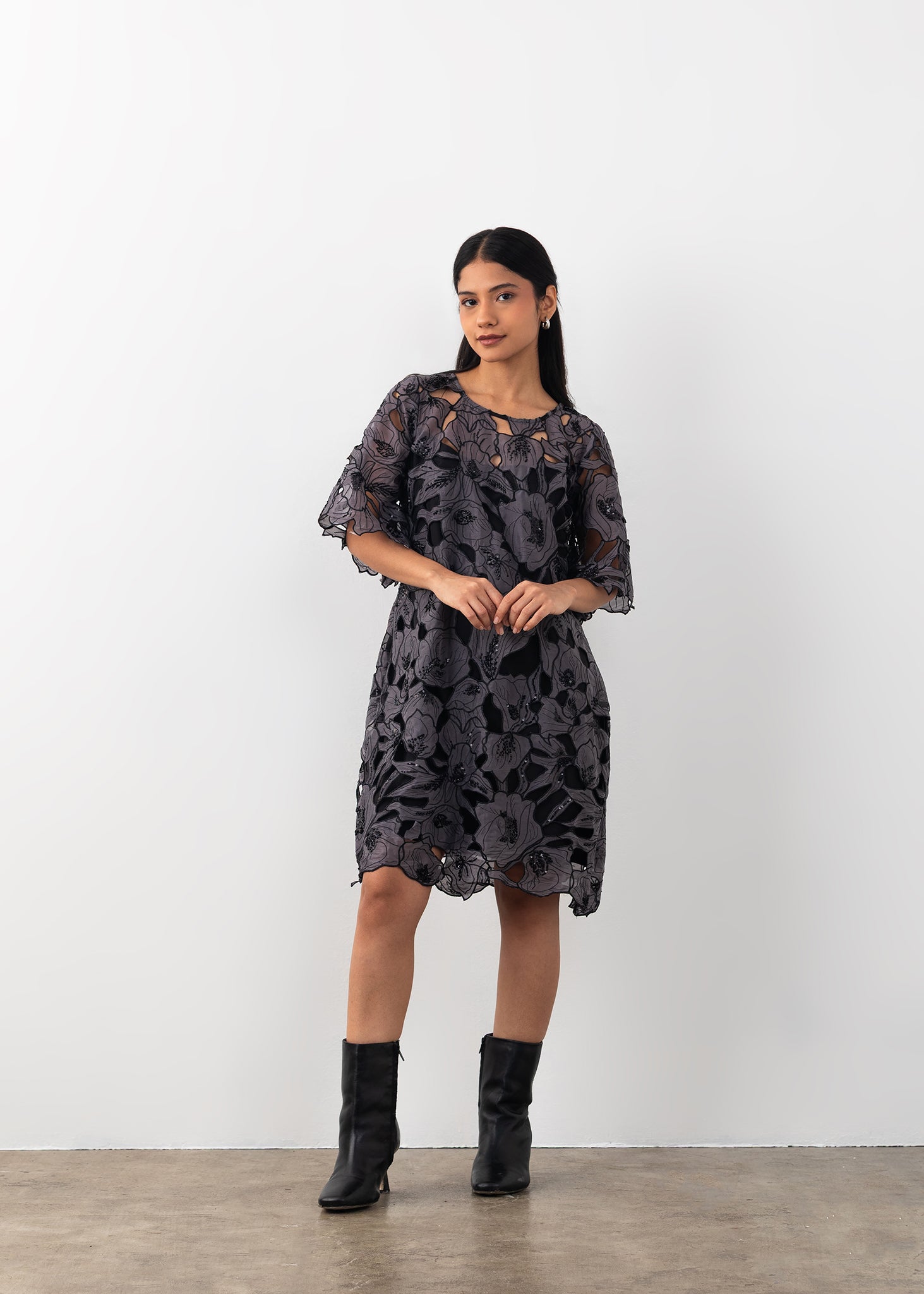 Cutwork Dress