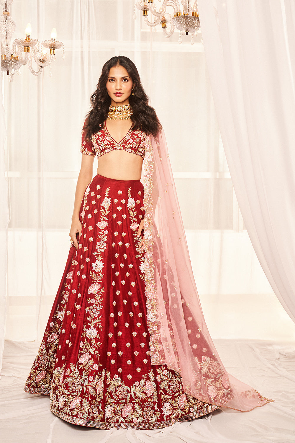 Blood Red Bridal Set