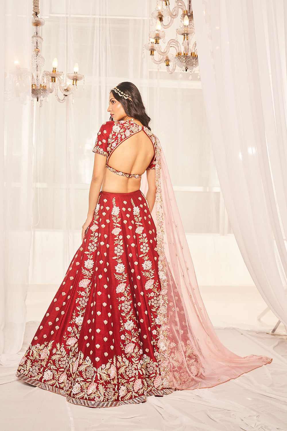 Blood Red Bridal Set
