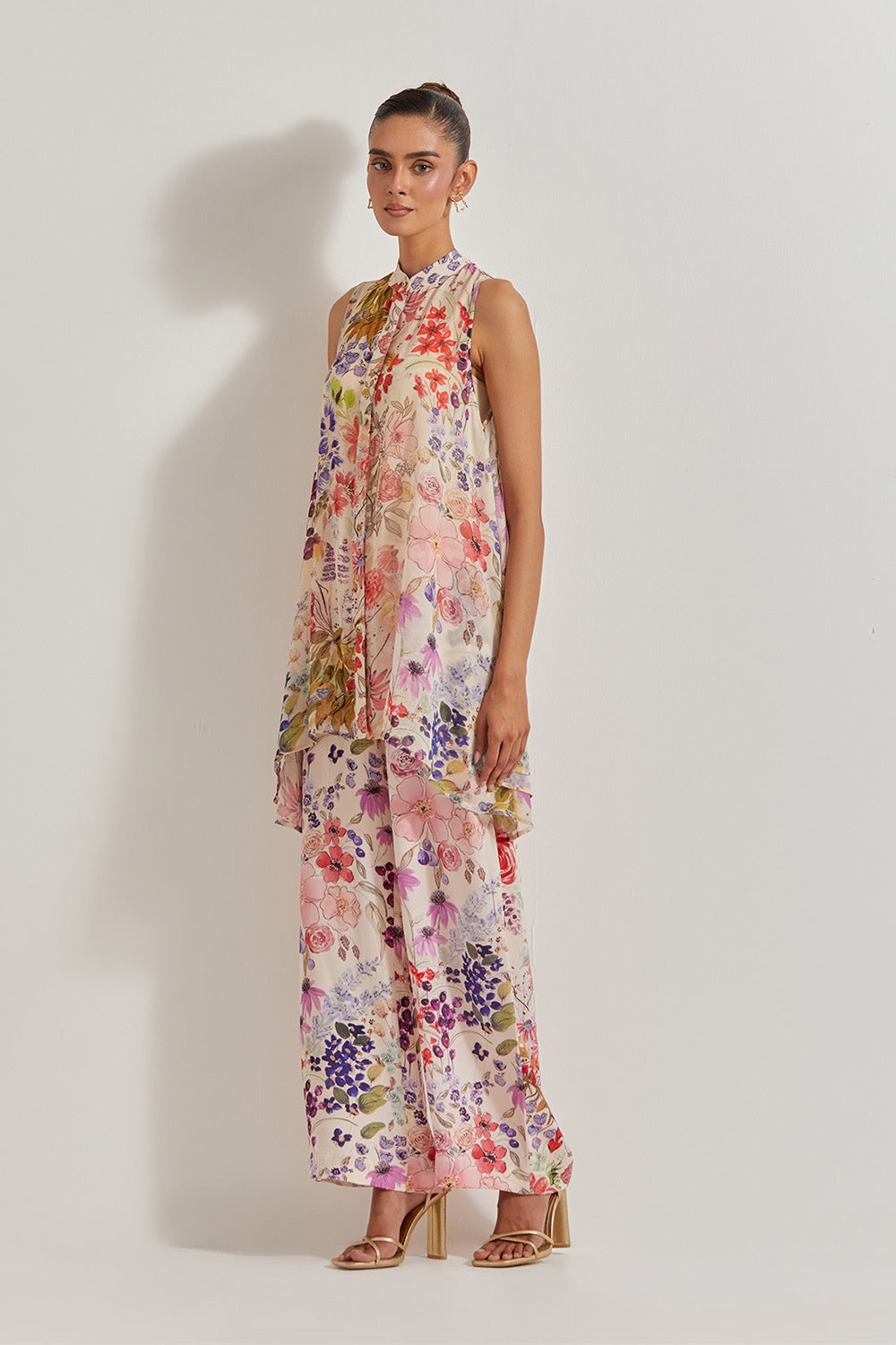 Blooming Burst Georgette Co-Ord Set