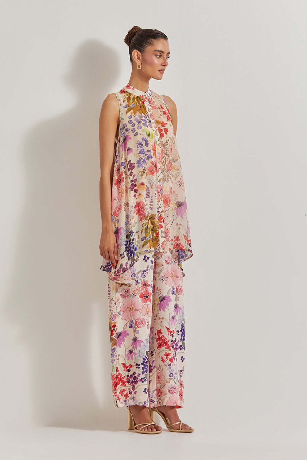 Blooming Burst Georgette Co-Ord Set