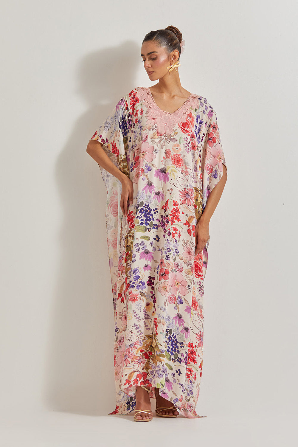 Blooming Burst Kaftan Dress
