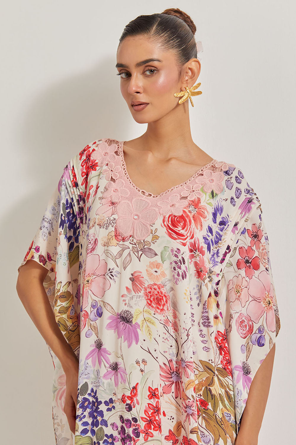 Blooming Burst Kaftan Dress