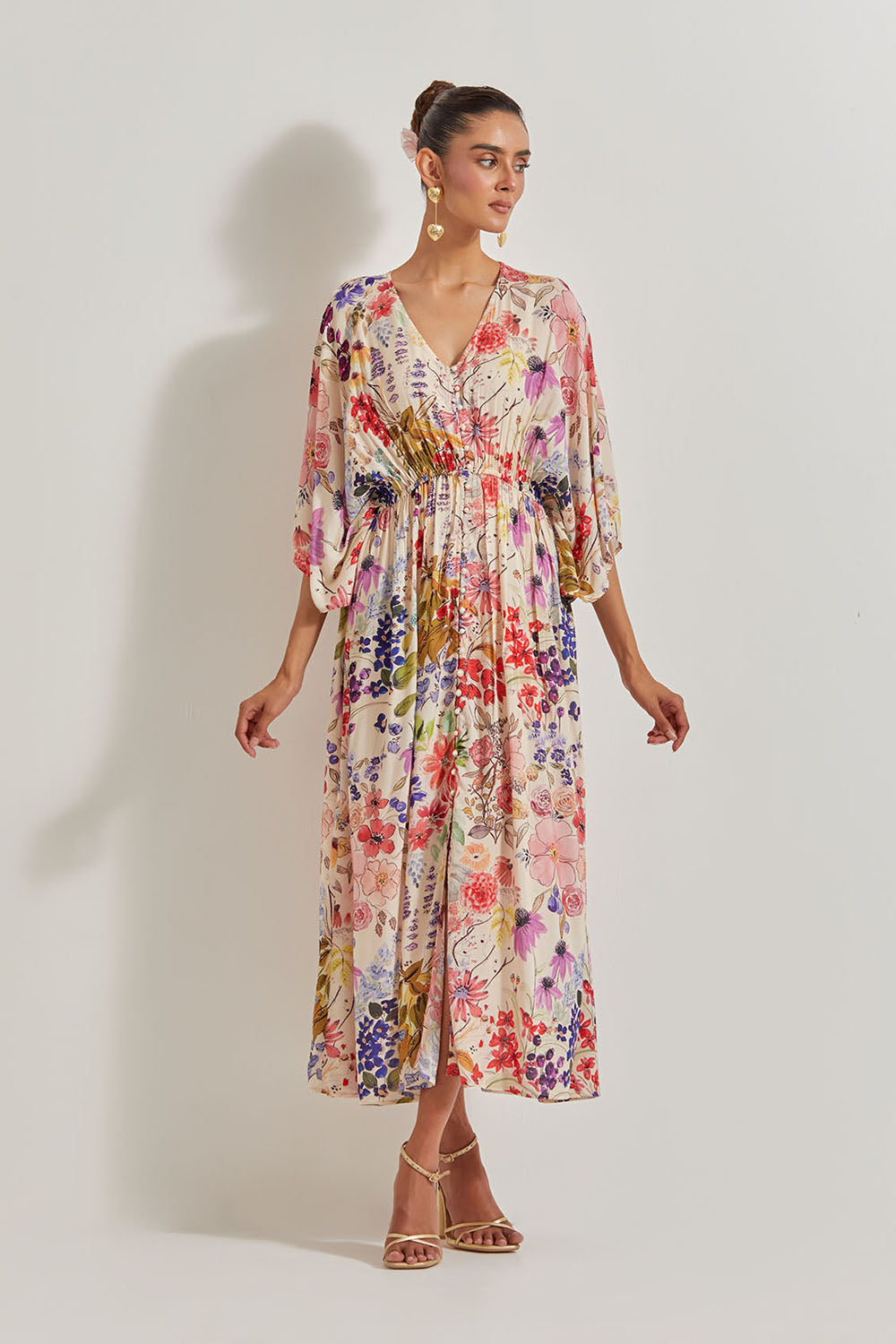 Blooming Burst Rayon Dress