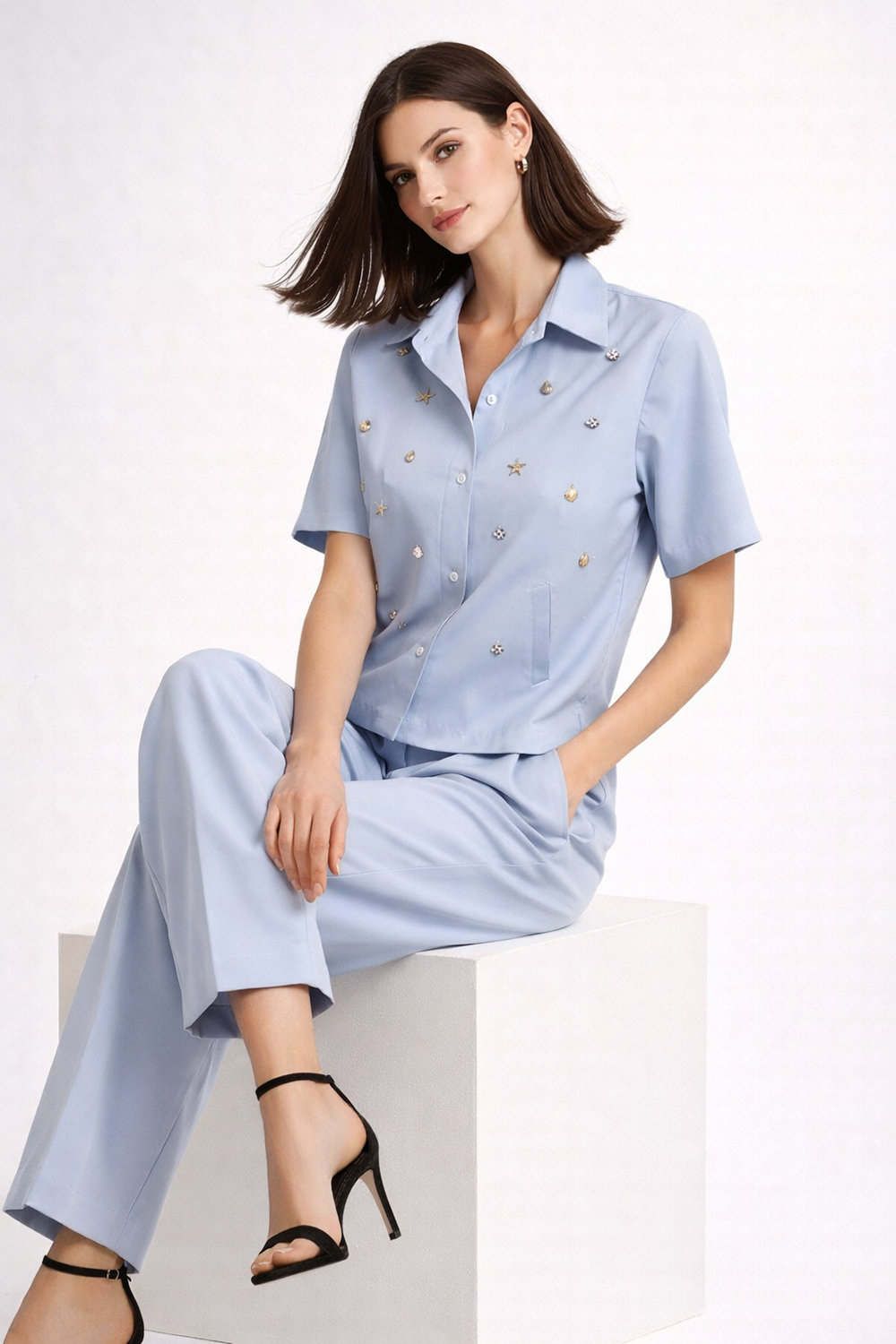 Powder Blue Co-Ord Set