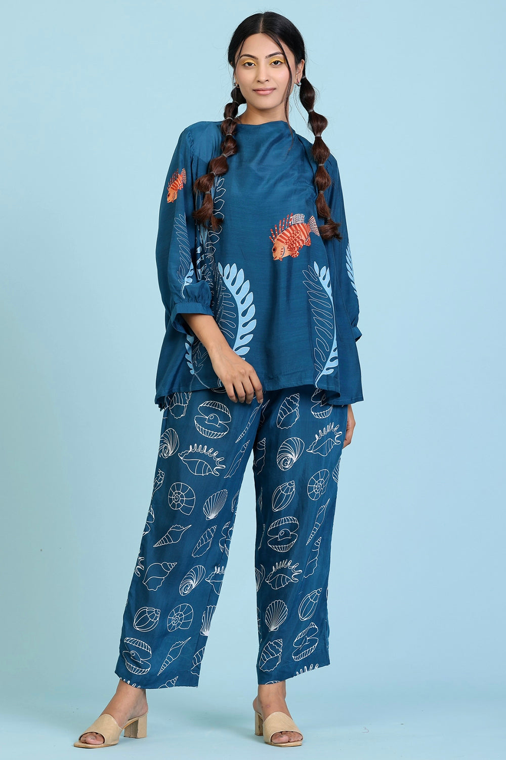 Blue Pant Set