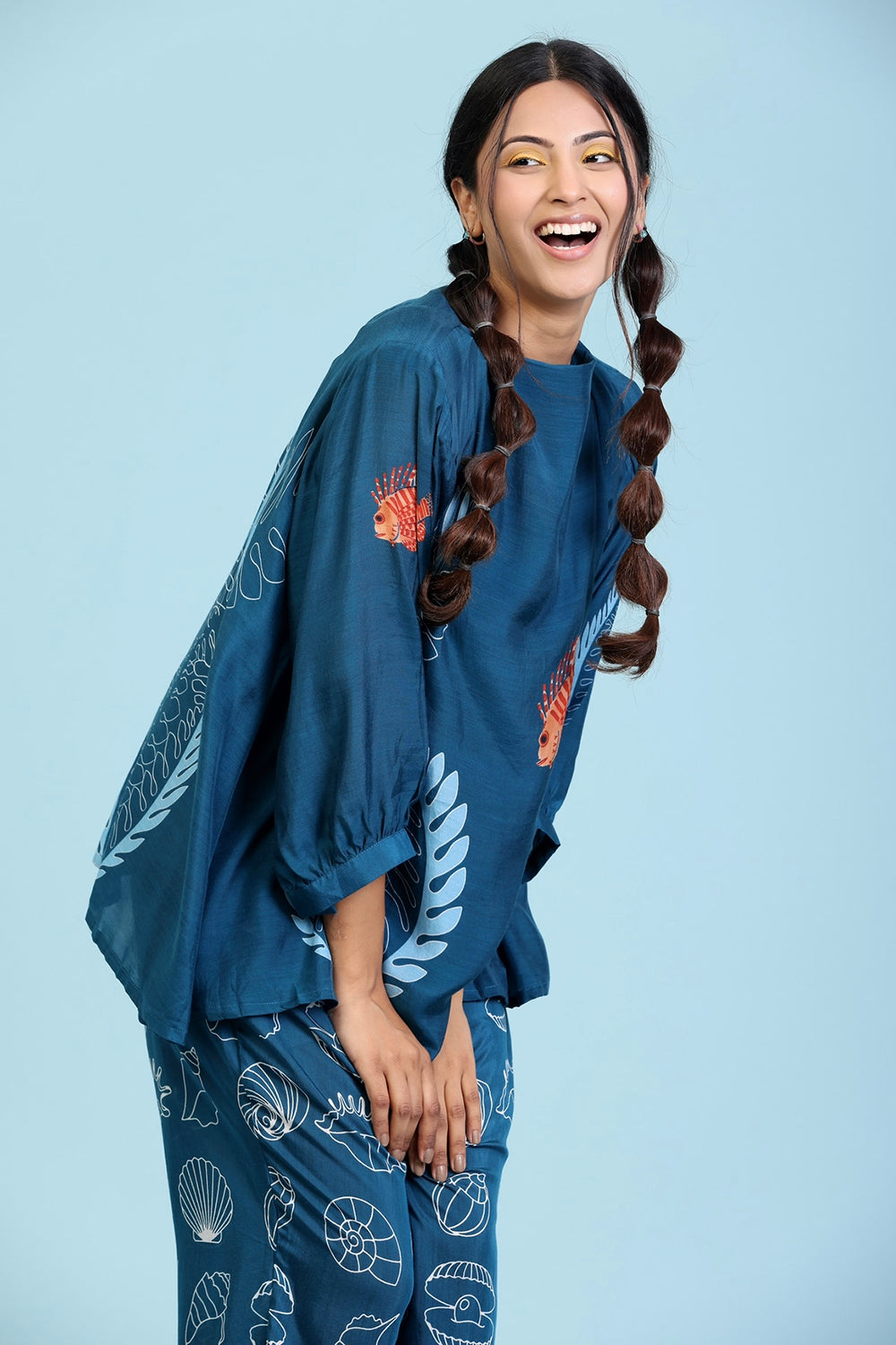 Blue Pant Set
