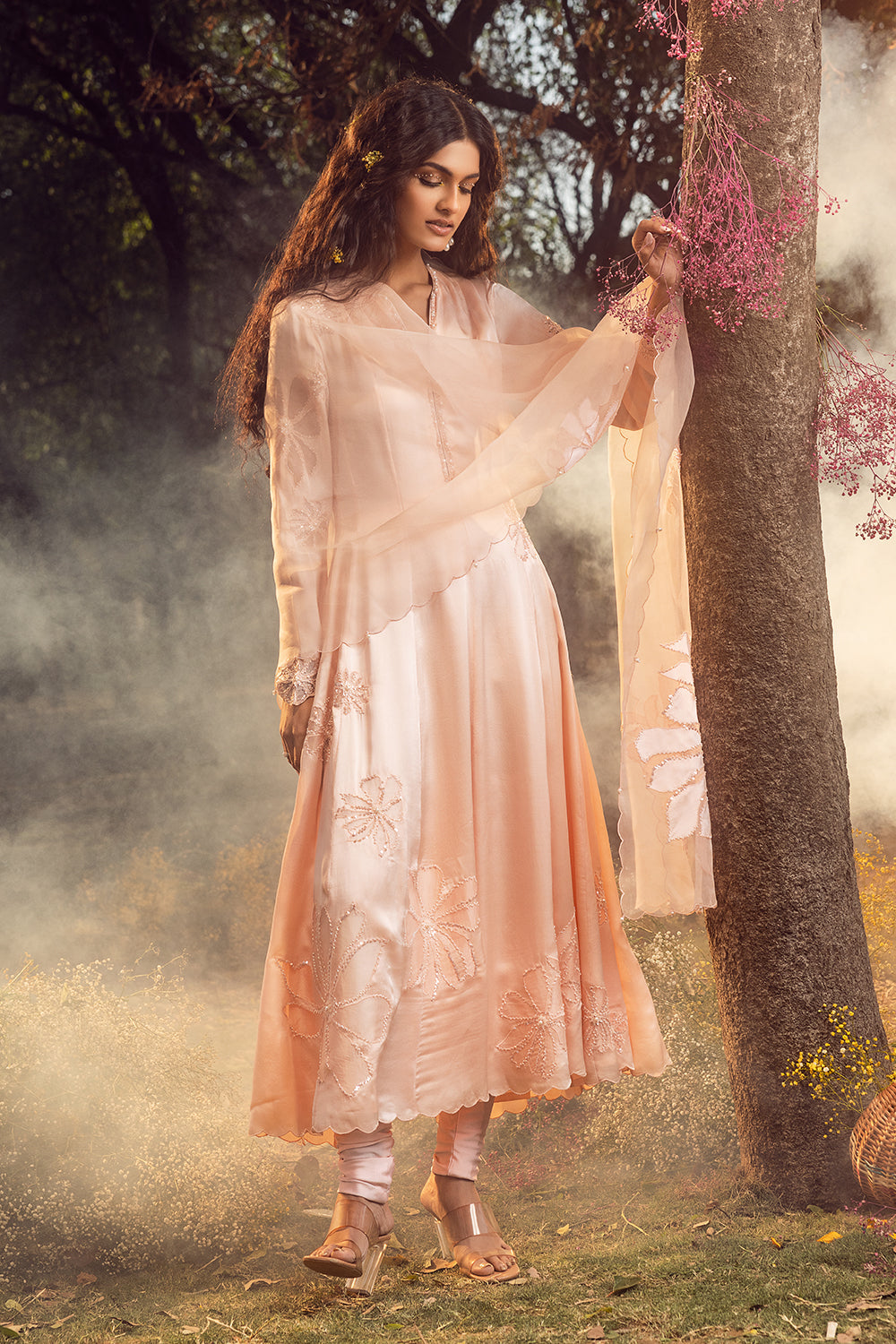 Blush Pink Anarkali Set