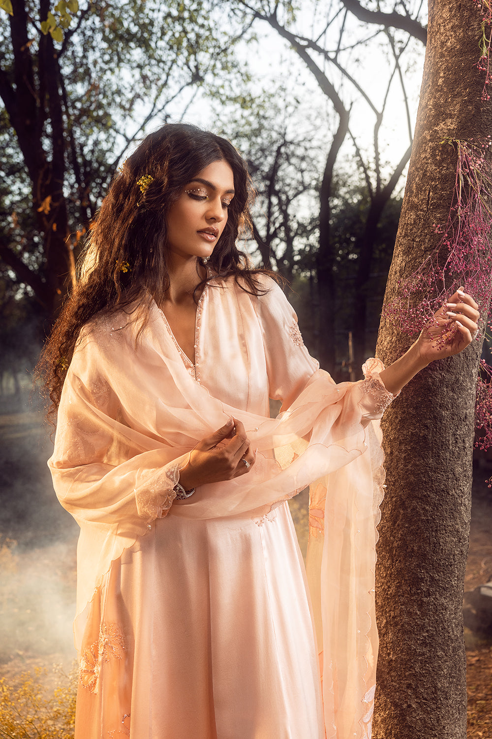 Blush Pink Anarkali Set