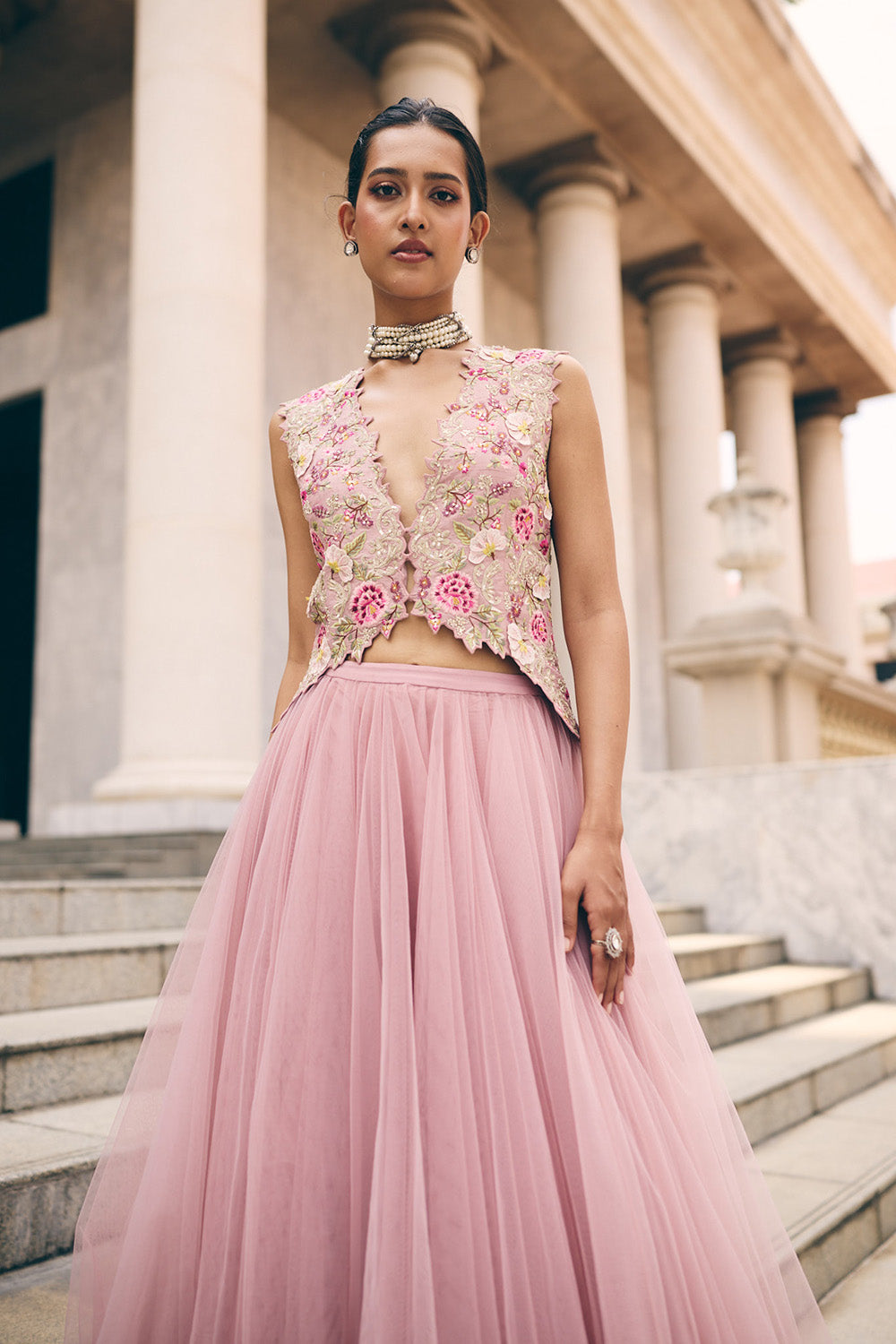Blush Pink Umang Jacket Set