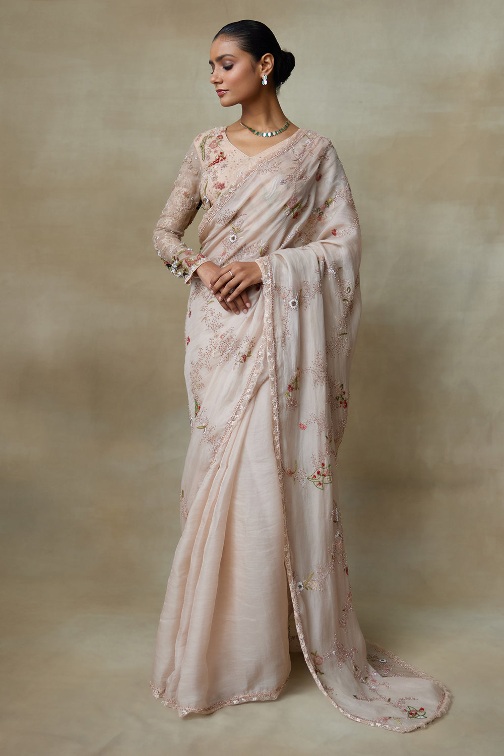 Blush Saree