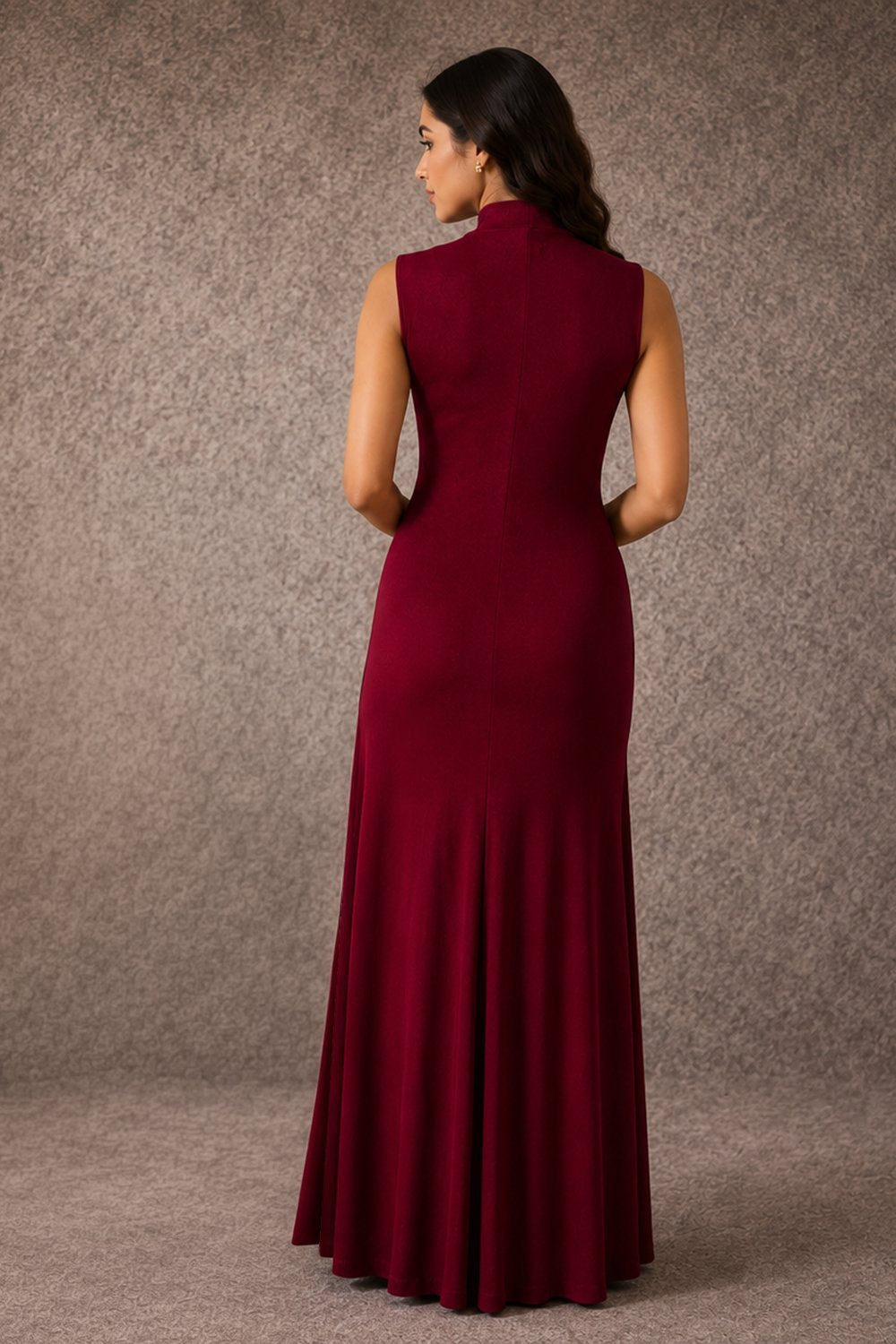 Maroon Maxi Dress
