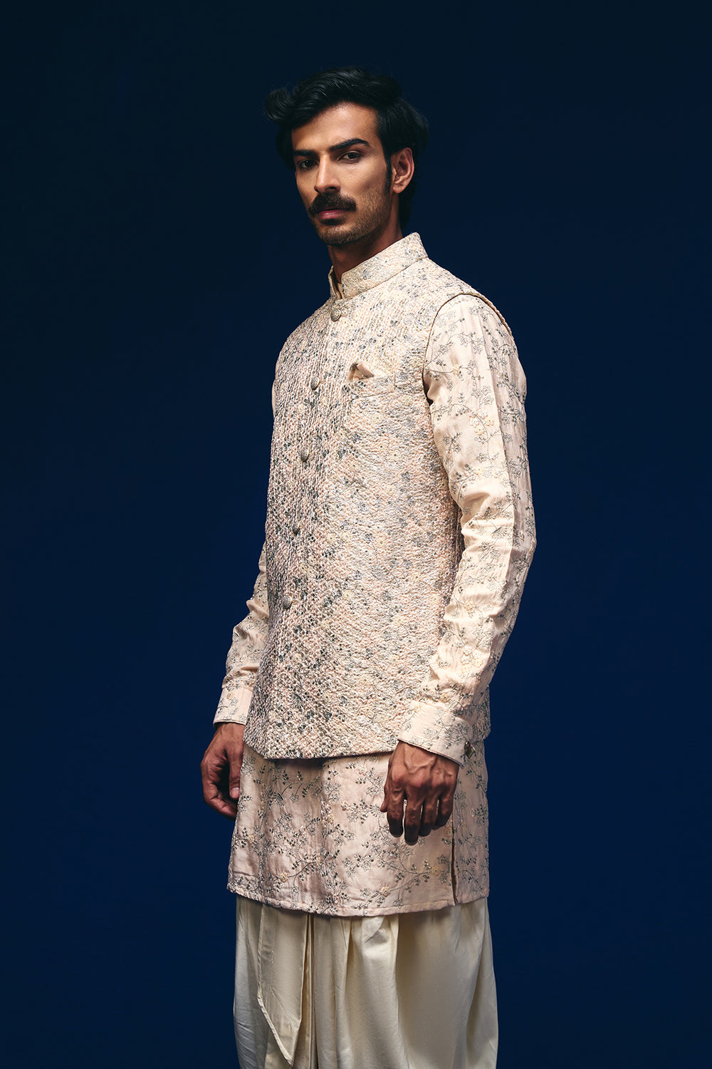 Camellia Nehru Jacket Set