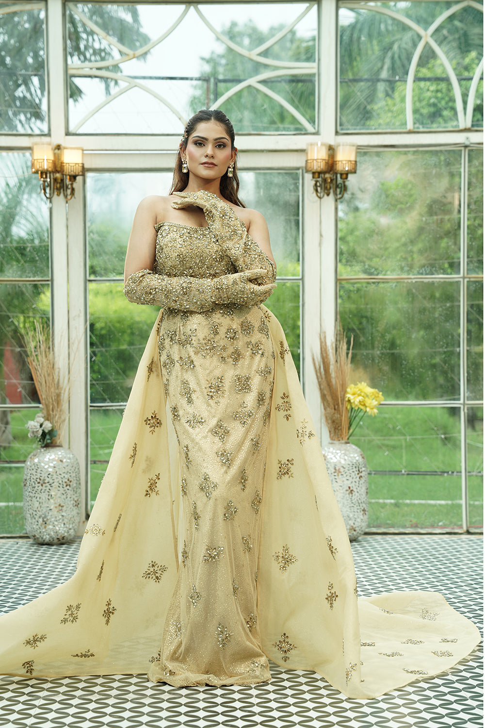 Champagne Crystal Enchantress Gown