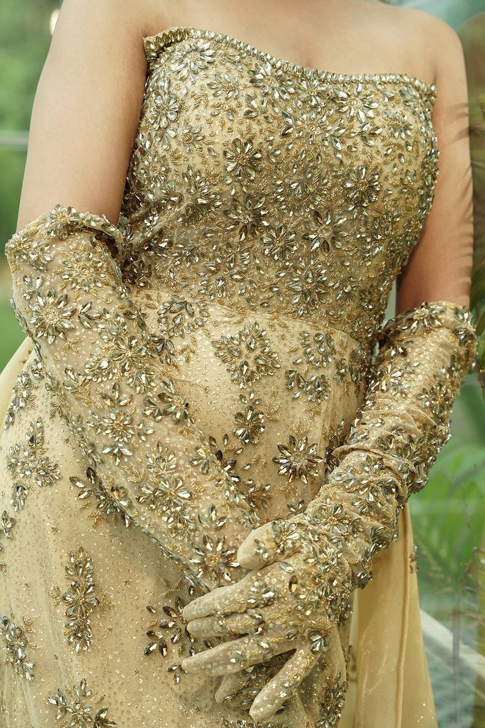 Champagne Crystal Enchantress Gown