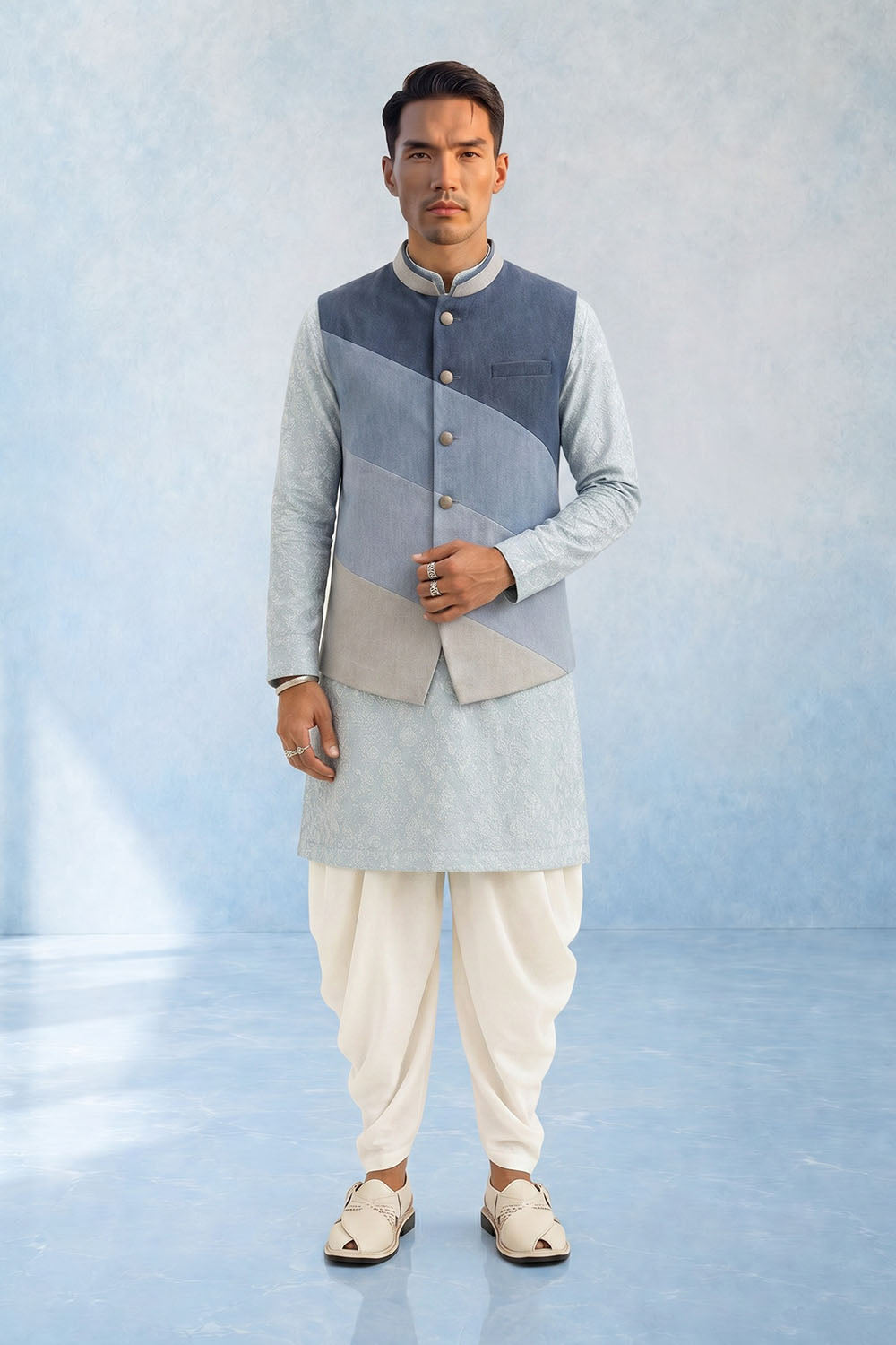 Colour Blocked Bandhi - Tai