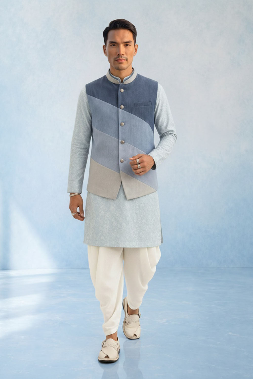 Colour Blocked Bandhi - Tai